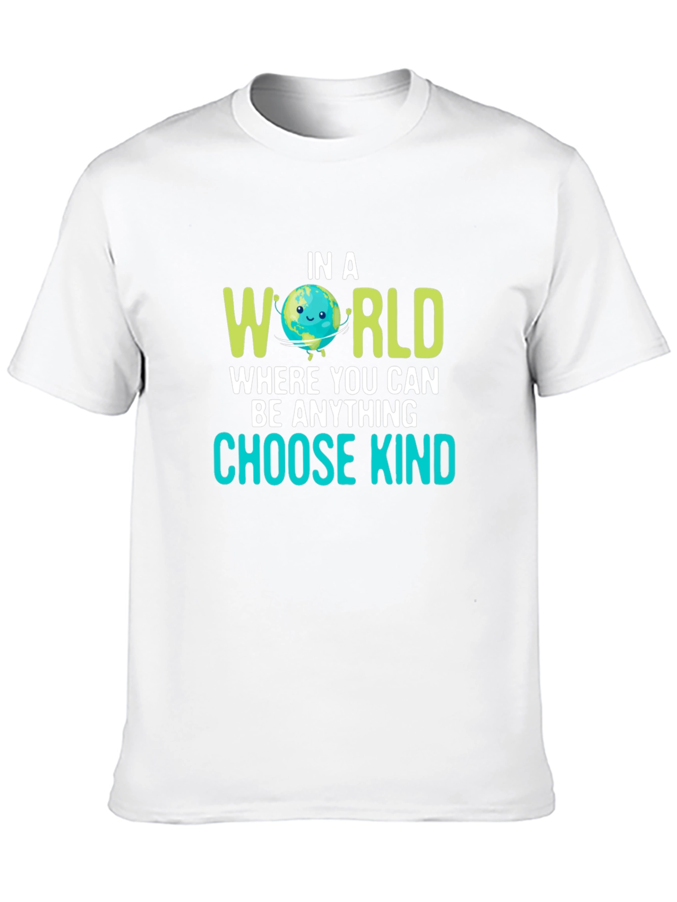 Black Choose Kind Earth Graphic Black T-Shirt view 10