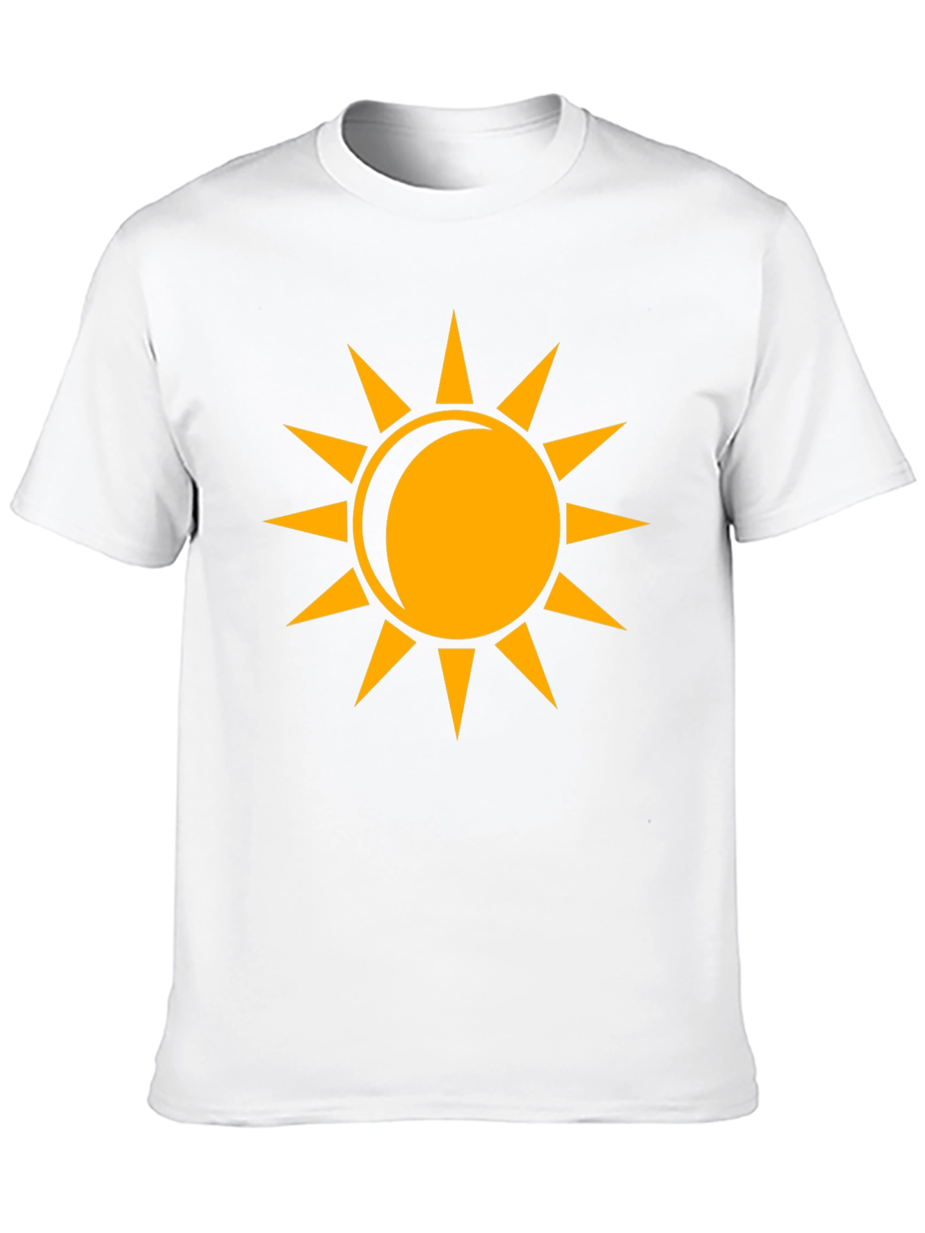 Sun Graphic Black T-Shirt, Casual Wear - 10