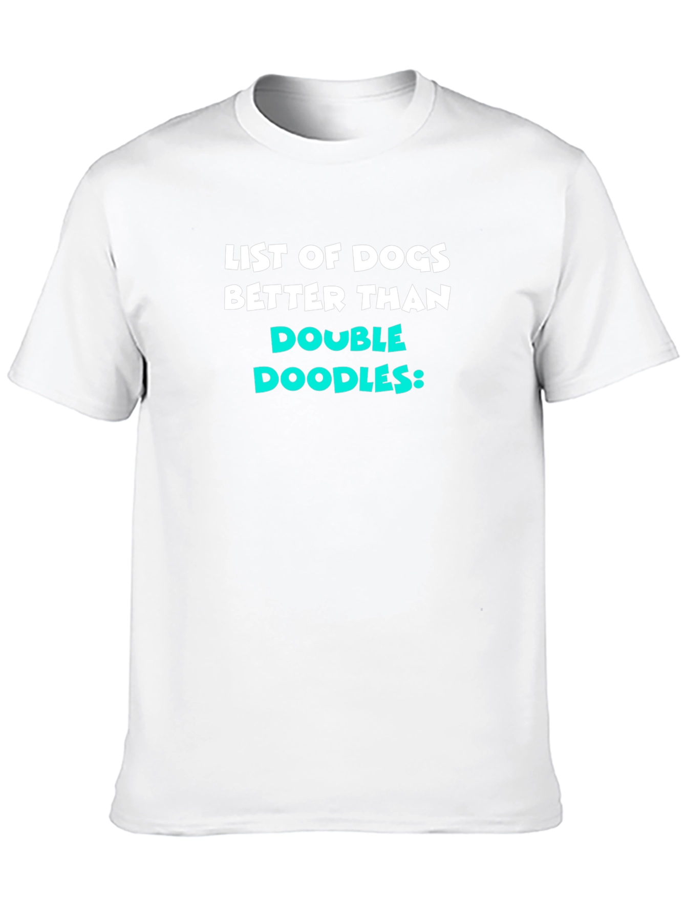 Black Funny Dog Lover T-Shirt - Double Doodles Humor view 10