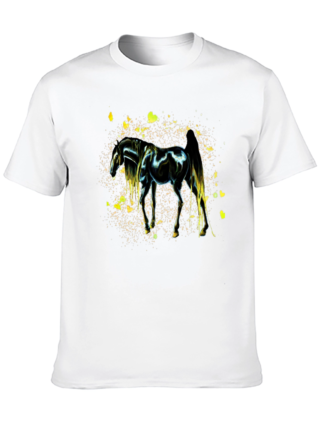 Black Horse Graphic Black Tee view 10