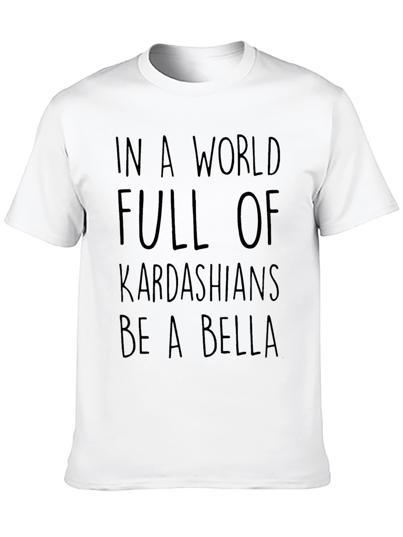 Black Kardashian Bella Graphic Tee - Trendy Slogan T-Shirt view 10
