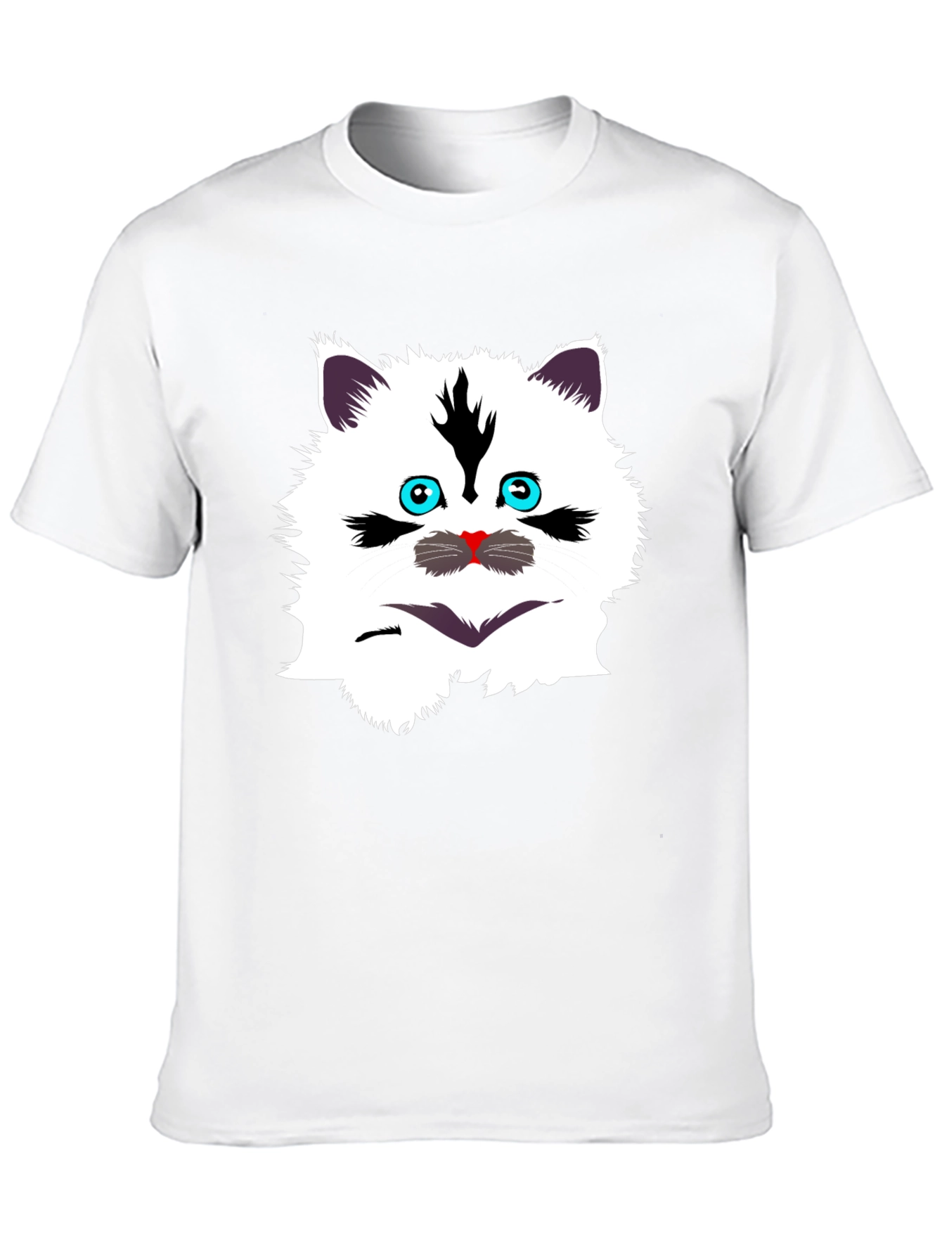Black Funny Cat Graphic Tee - Black T-Shirt view 10