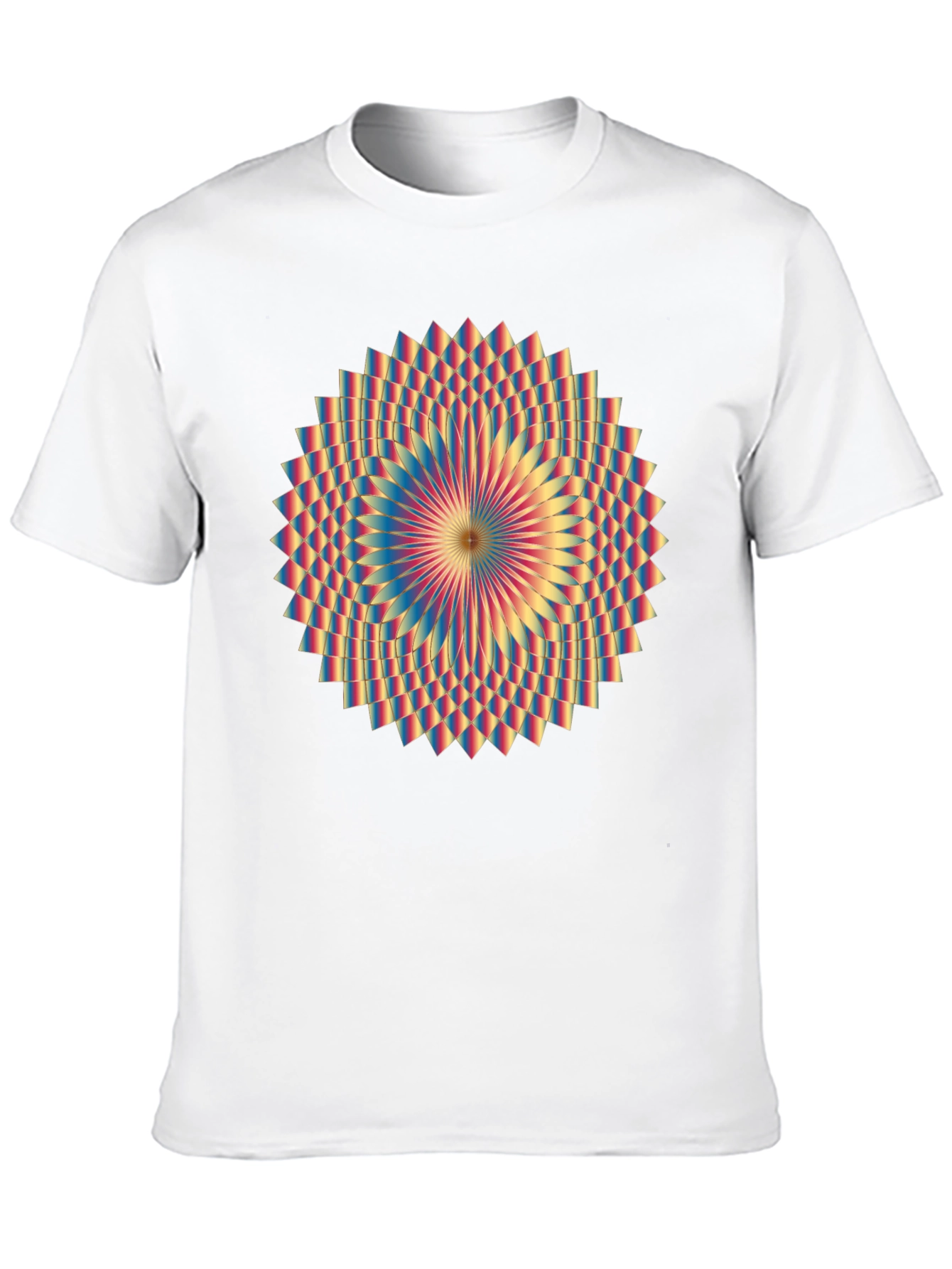 Black Geometric Mandala Graphic Tee - Black view 10