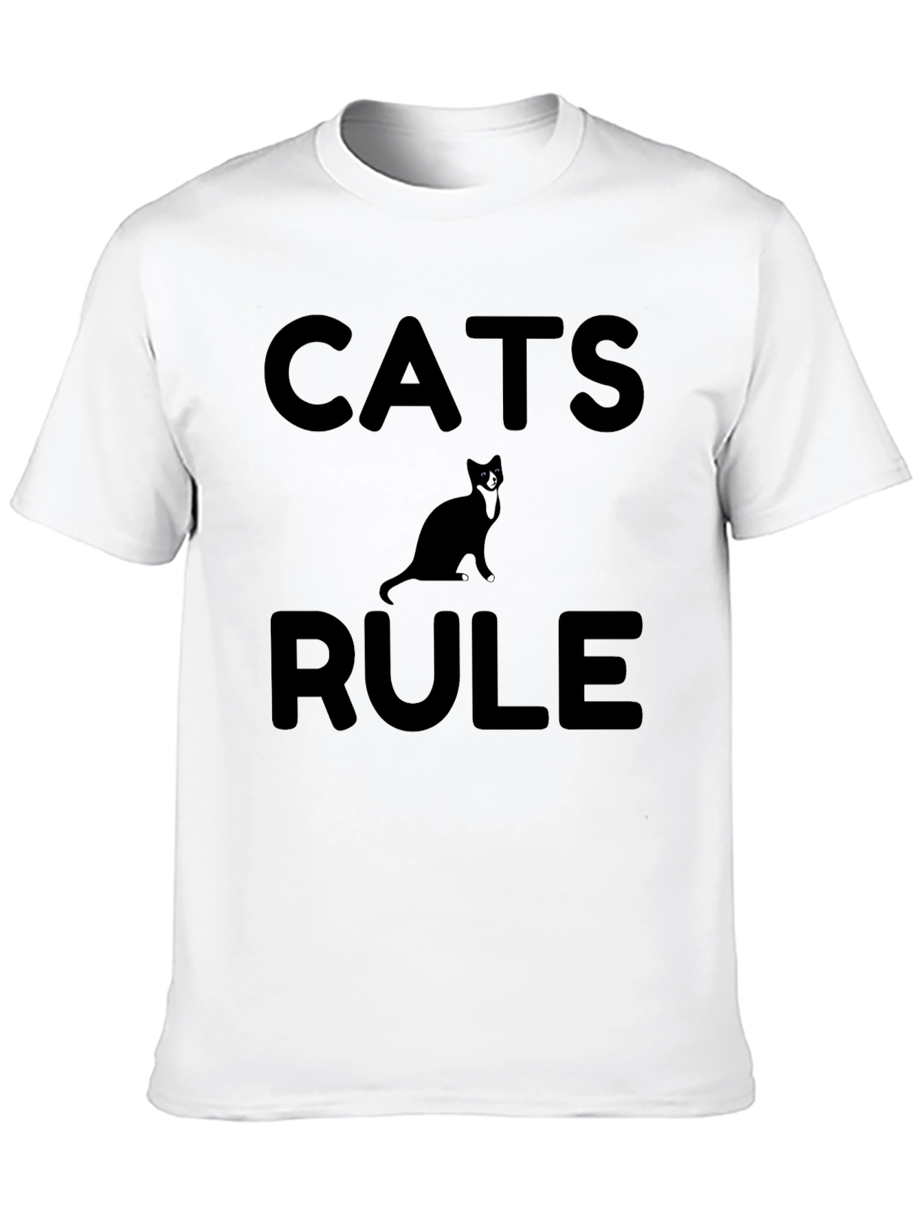 Black Cats Rule Graphic Tee - Black view 10