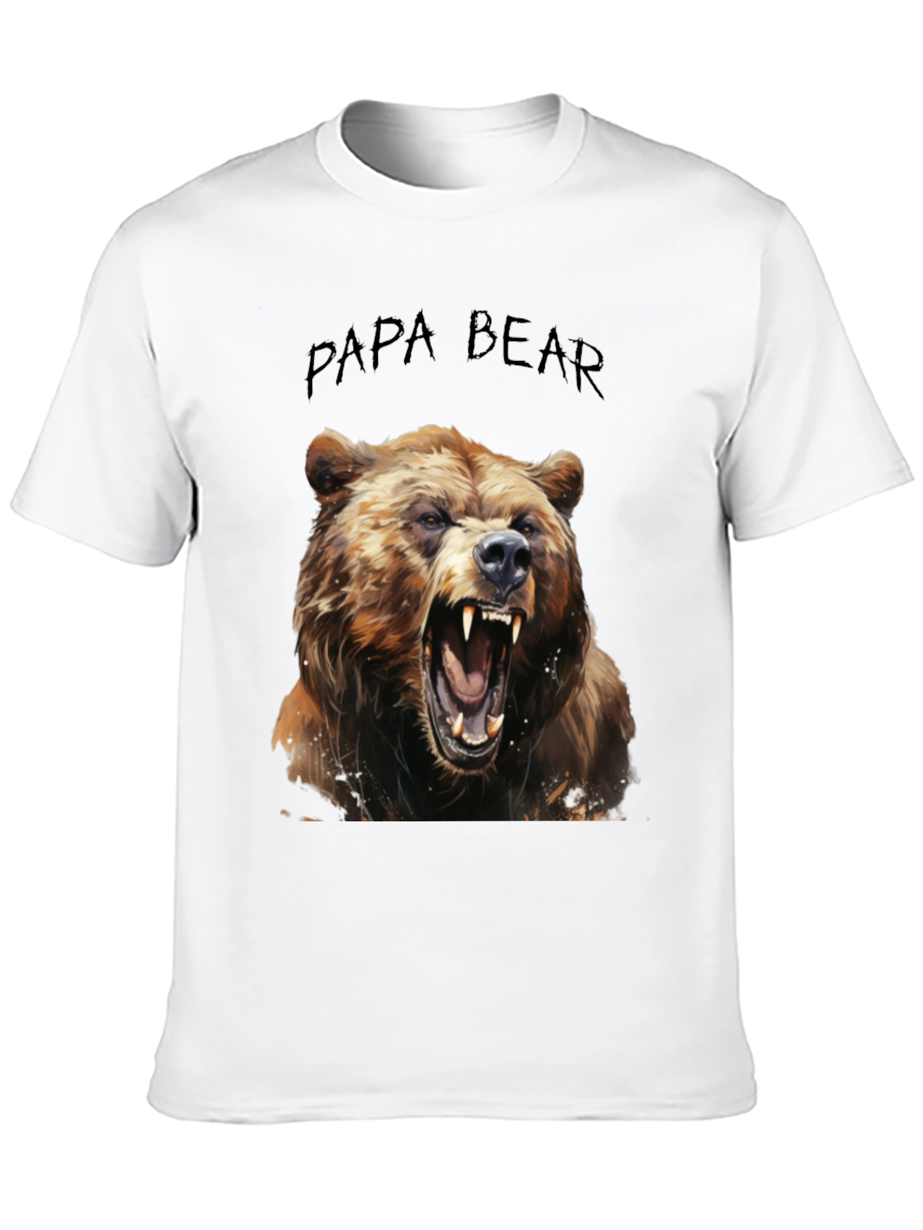 Black Papa Bear Graphic T-Shirt view 10