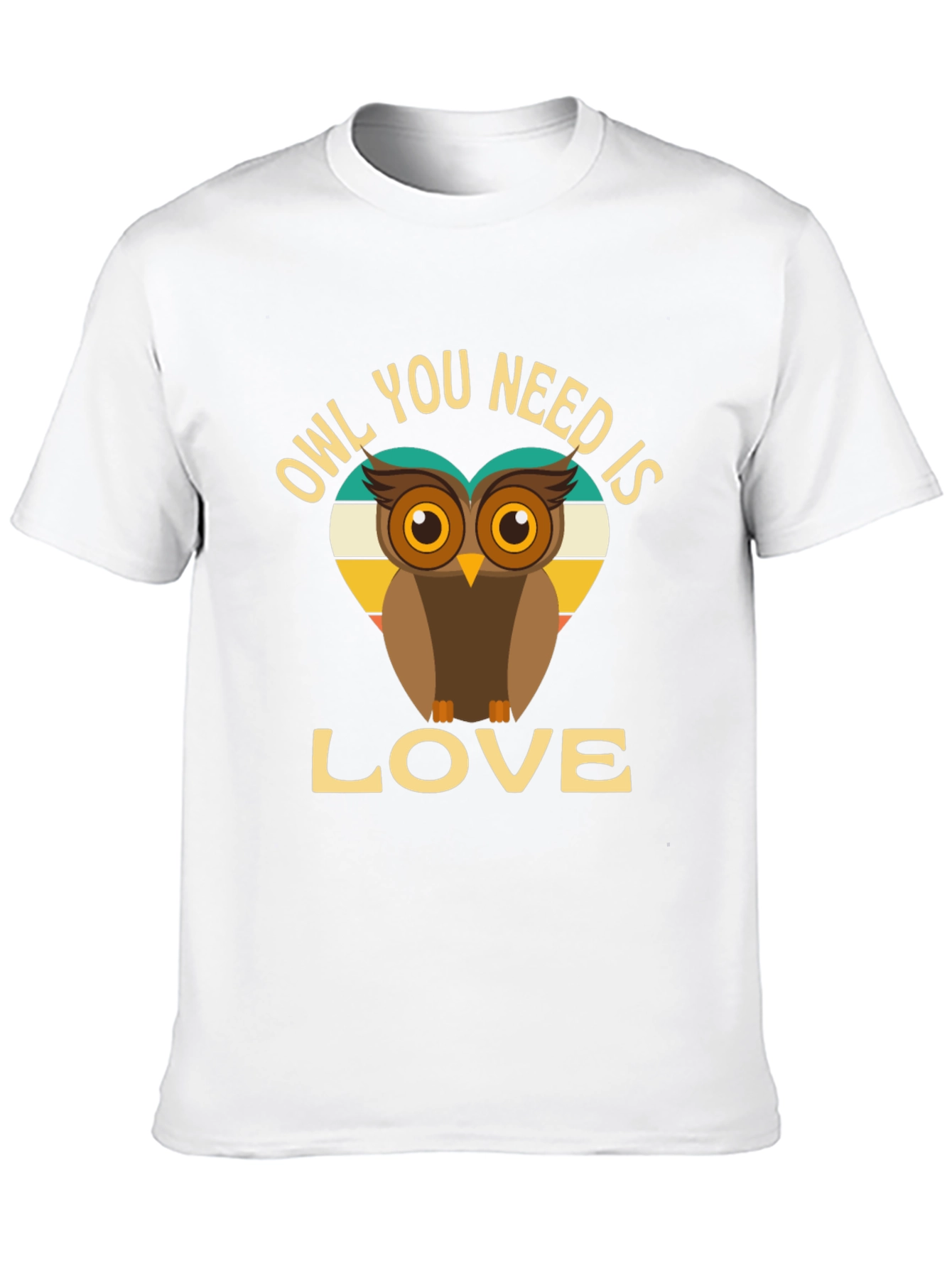 Black Owl You Need is Love T-Shirt view 10