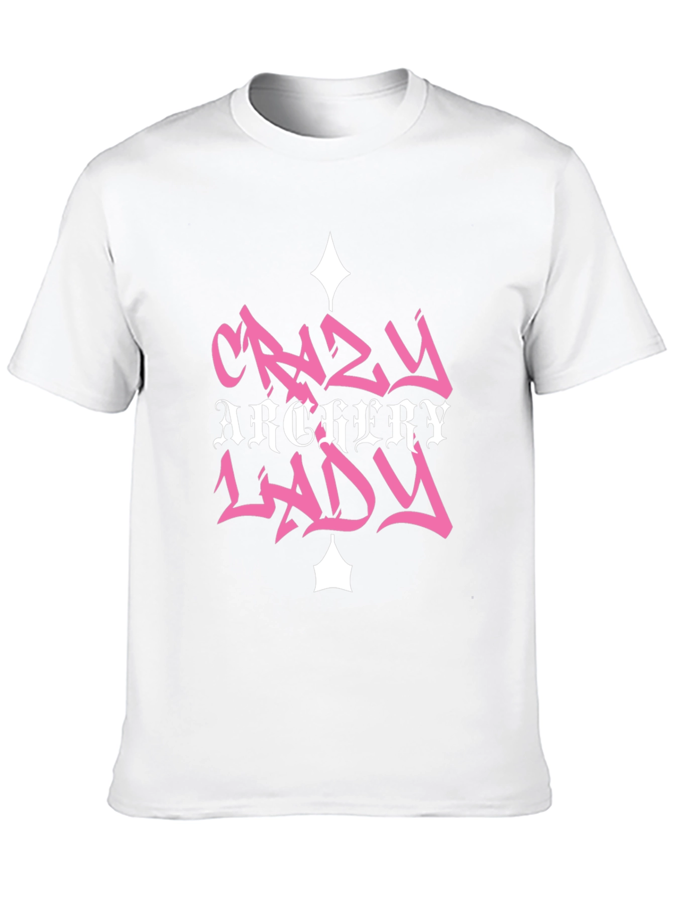 Black Crazy Archery Lady Black Graphic Tee view 10