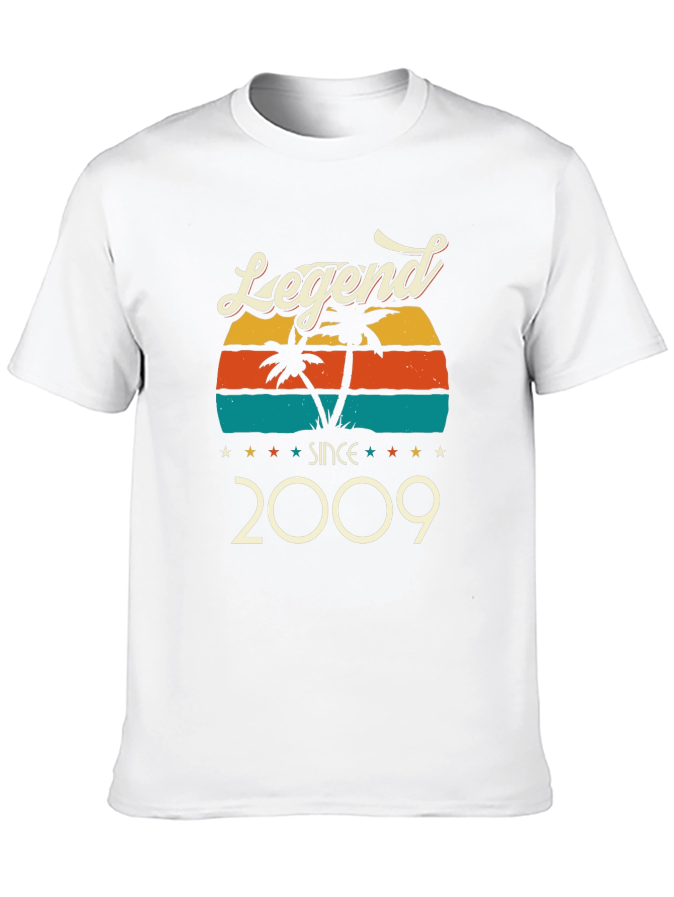 Black Legend Since 2009 Retro Graphic T-Shirt view 10