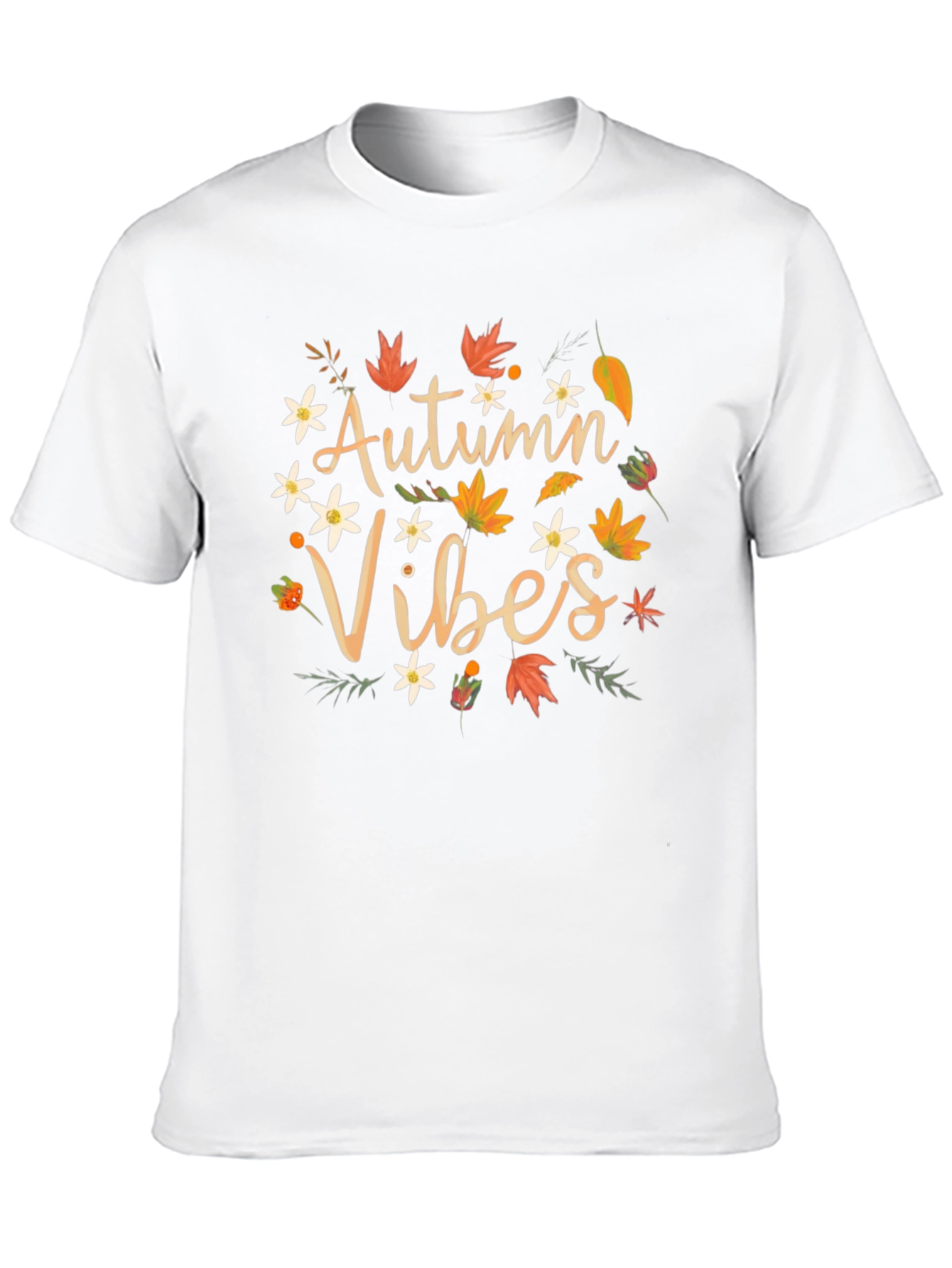 Black Autumn Vibes Graphic Tee - Fall Season Shirt view 10
