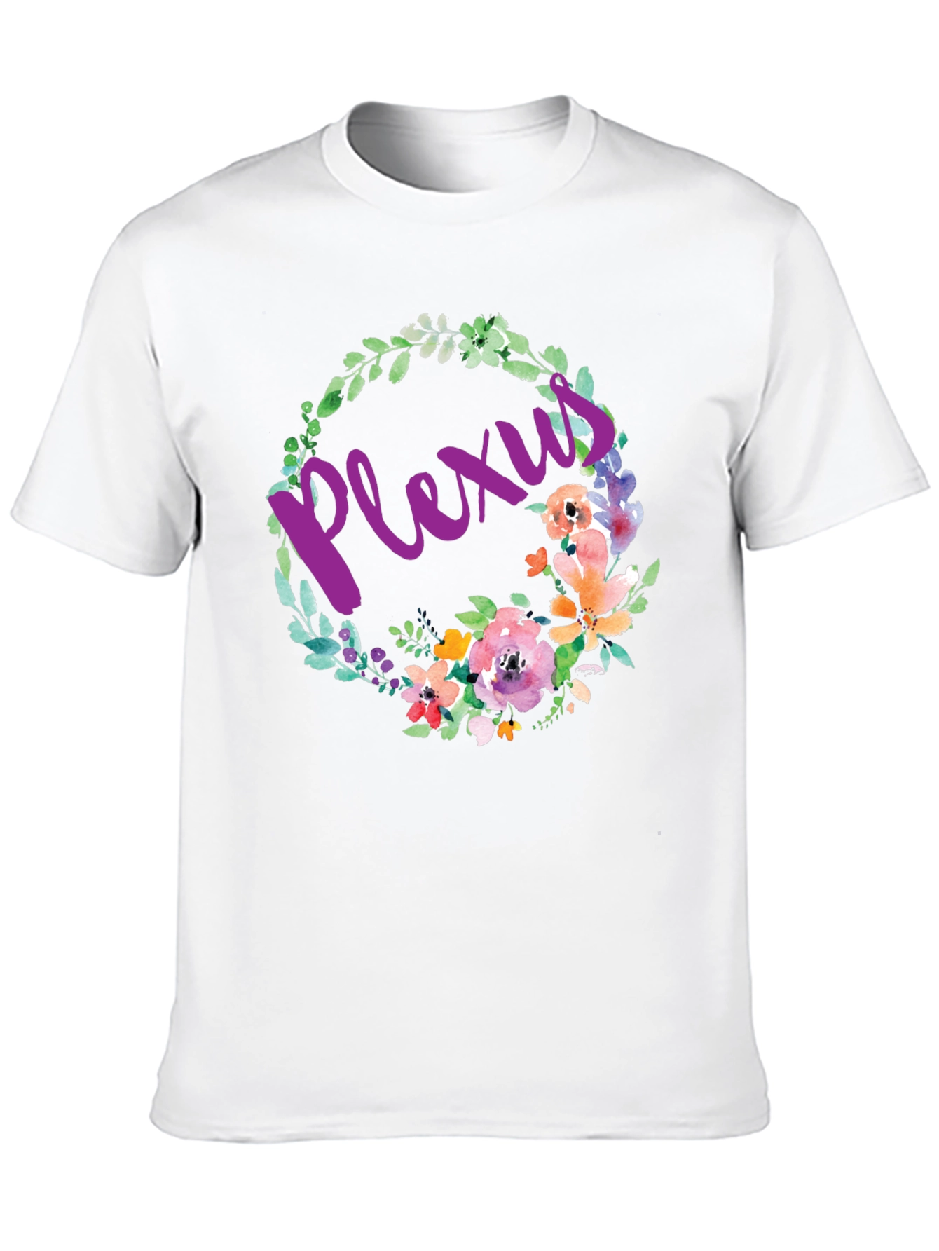 Black Floral Plexus Graphic Tee - Comfortable Cotton Blend view 10