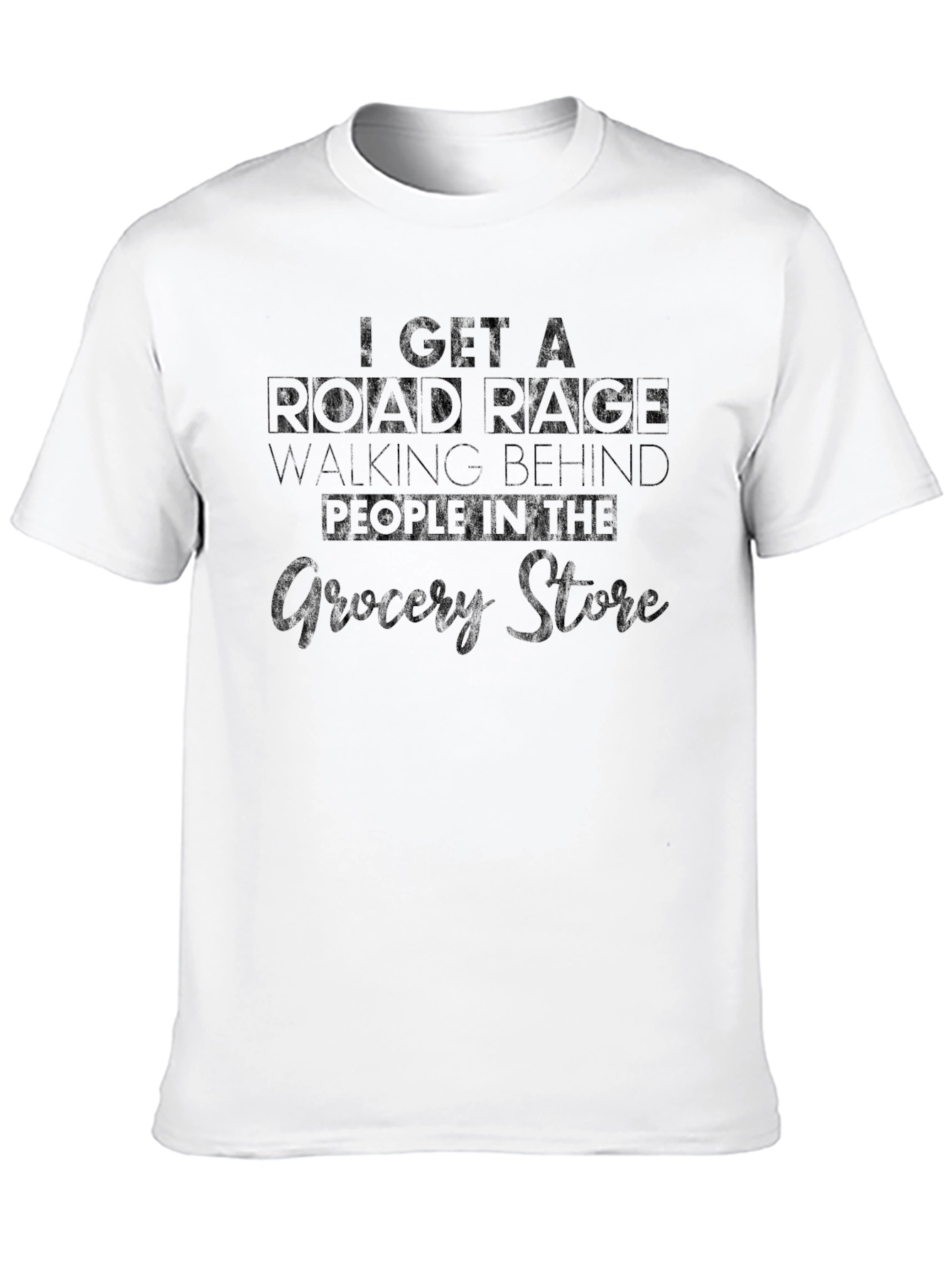 Black Road Rage Grocery Store T-Shirt - Black view 10
