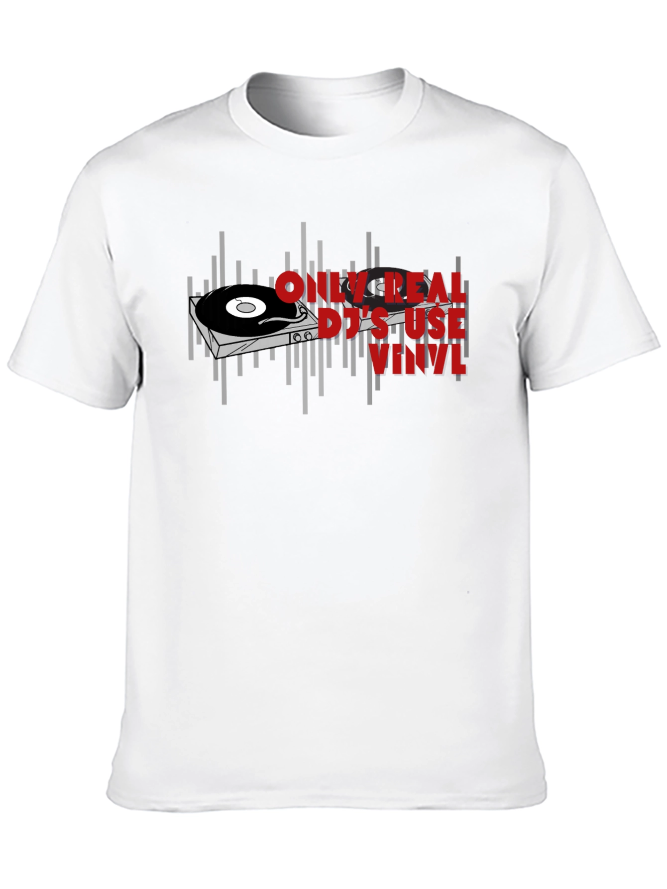 Black Real DJs Use Vinyl T-Shirt - Music Lover Gift view 10