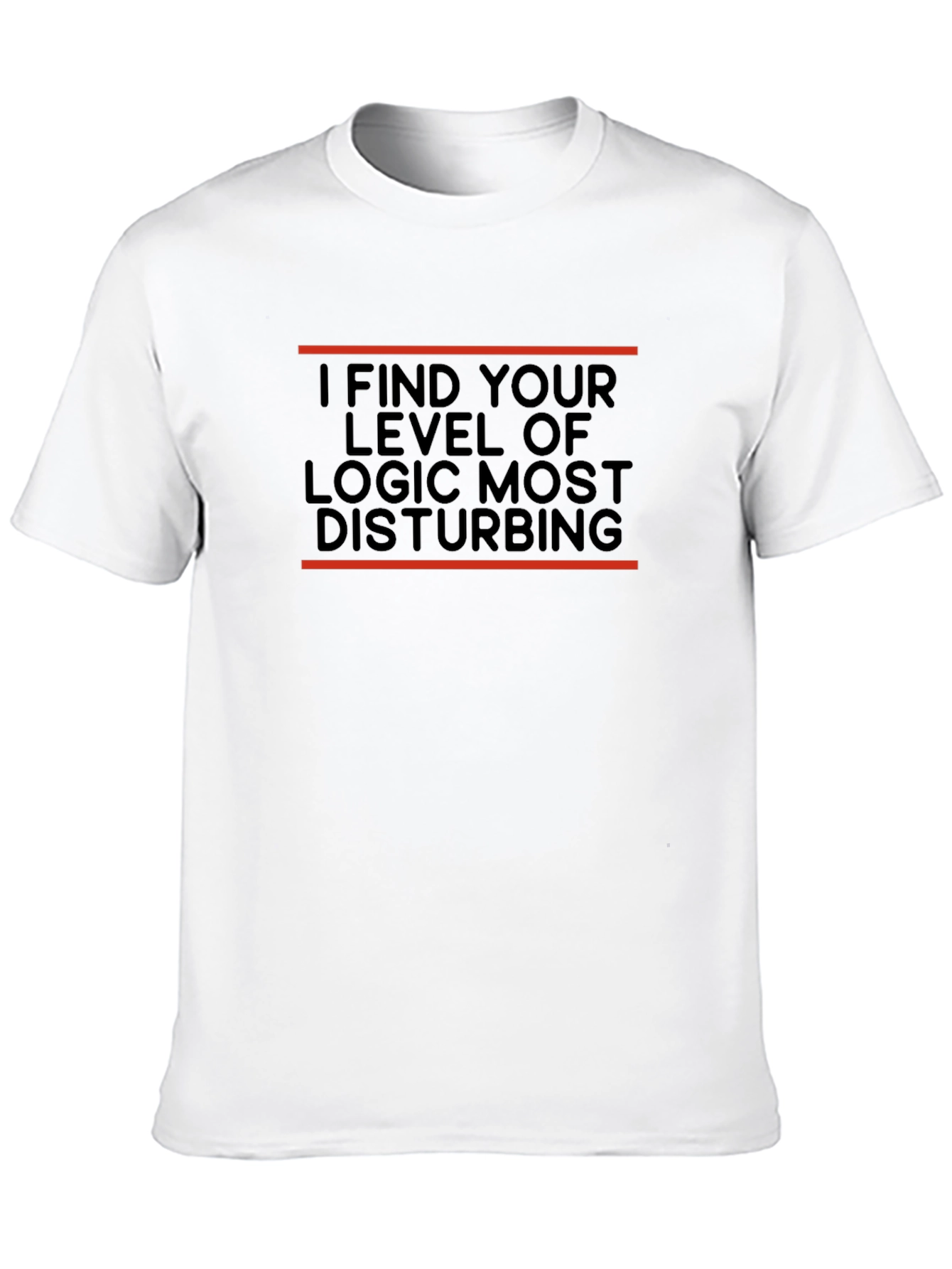 Black I Find Your Logic Disturbing T-Shirt view 10