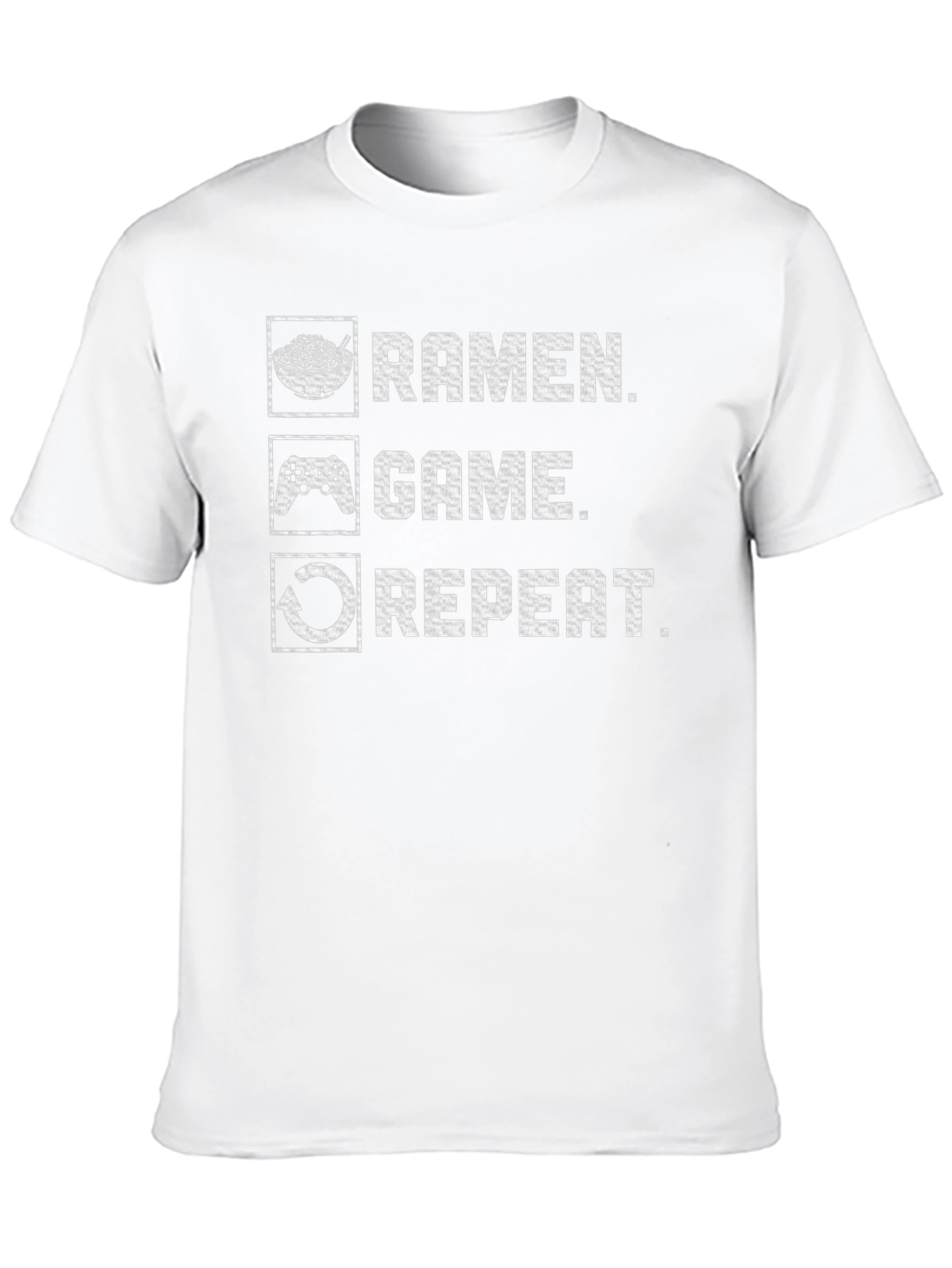 Ramen Game Repeat T-Shirt - Gamer Tee - 10