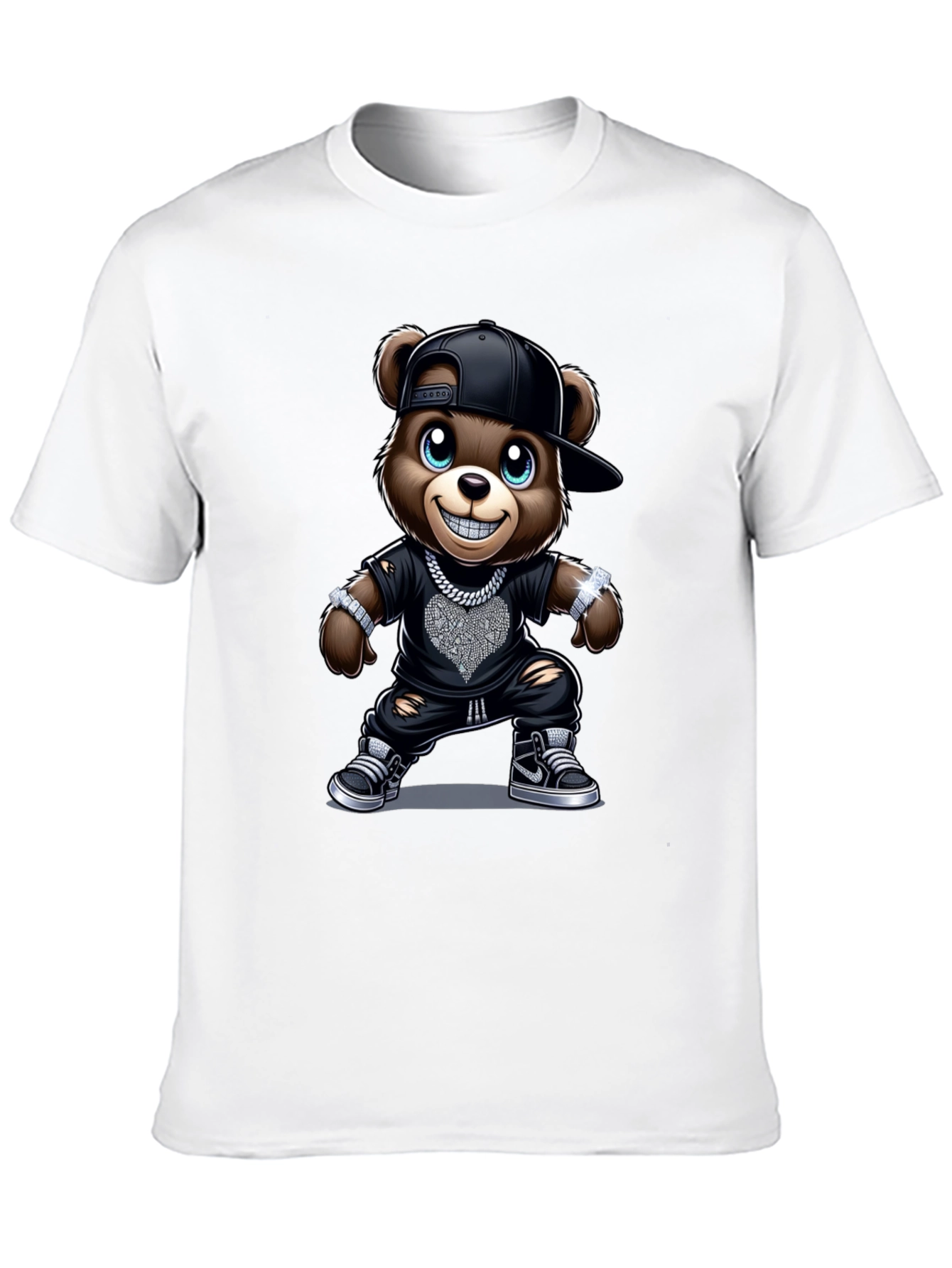 Black Cool Bear T-Shirt - Urban Style view 10