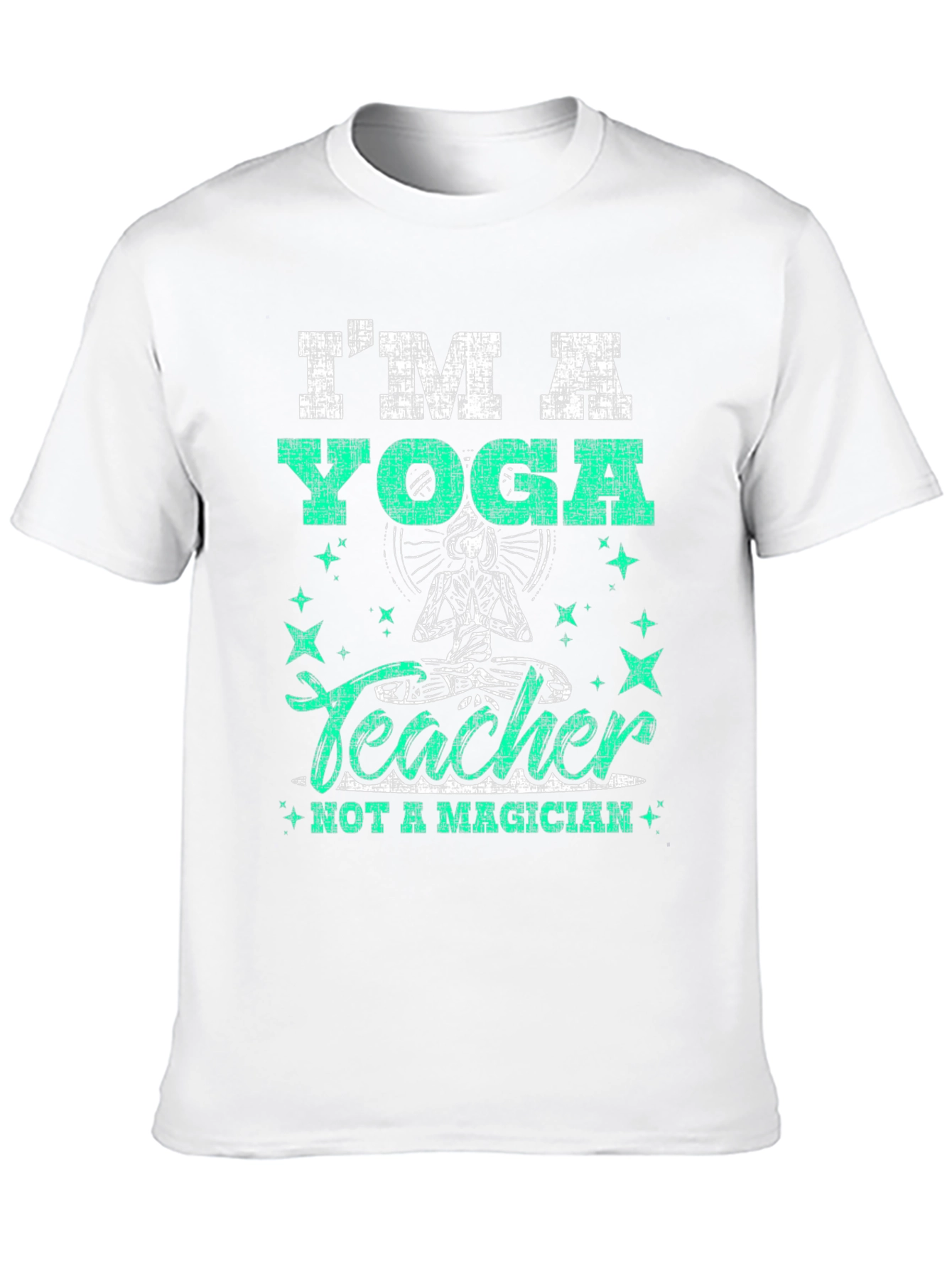 Black I'm A Yoga Teacher Graphic T-Shirt view 10