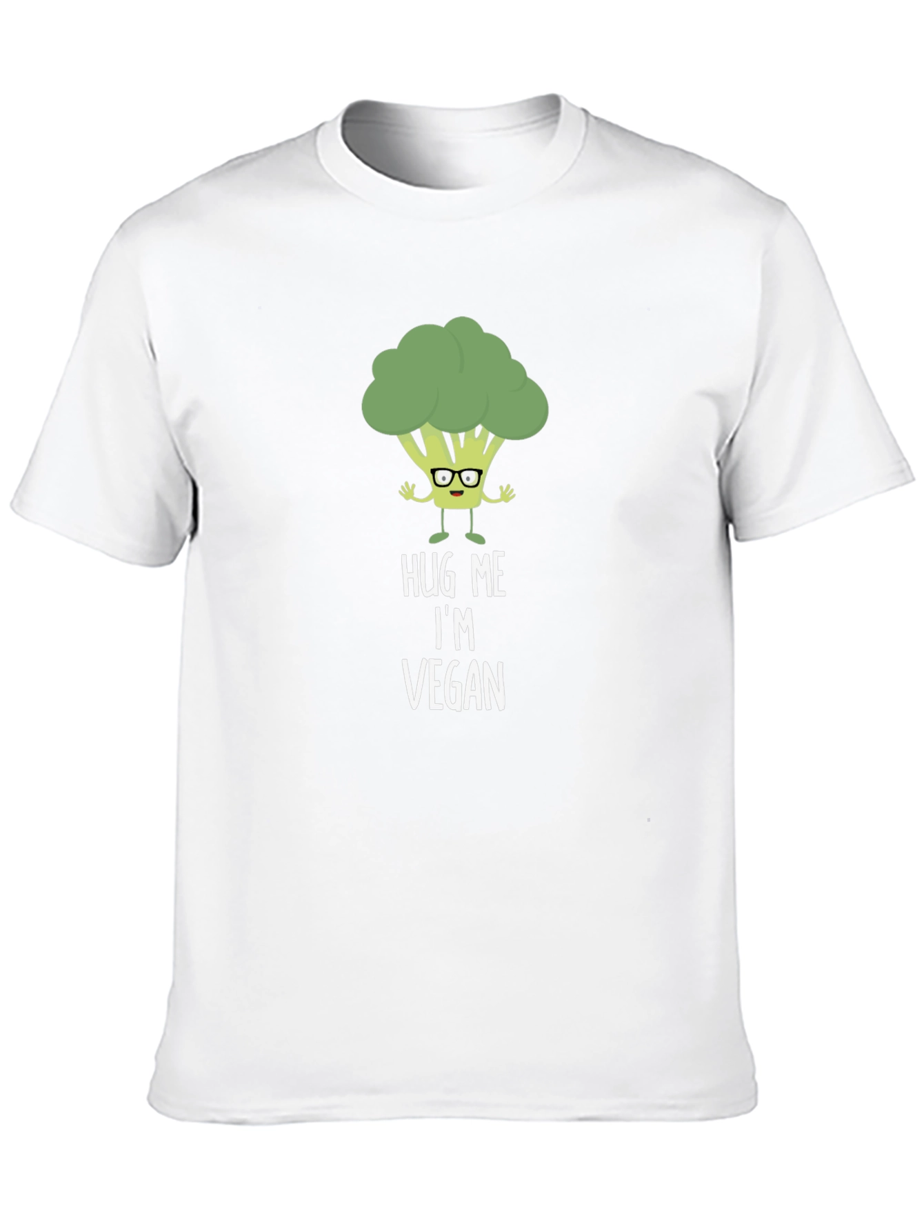 Black Vegan Broccoli Graphic Tee - Hug Me I'm Vegan view 10