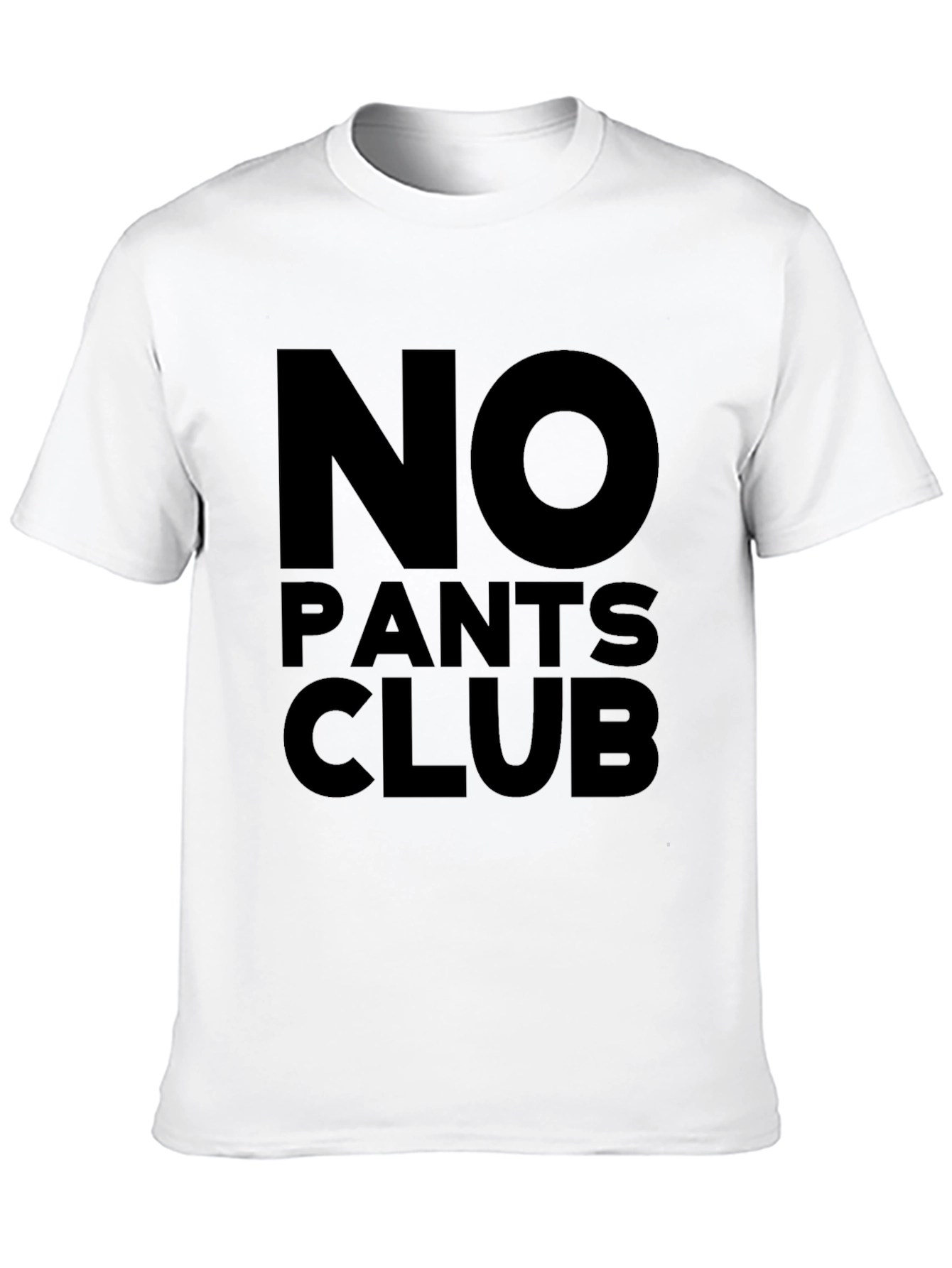 Black No Pants Club Black T-Shirt view 10