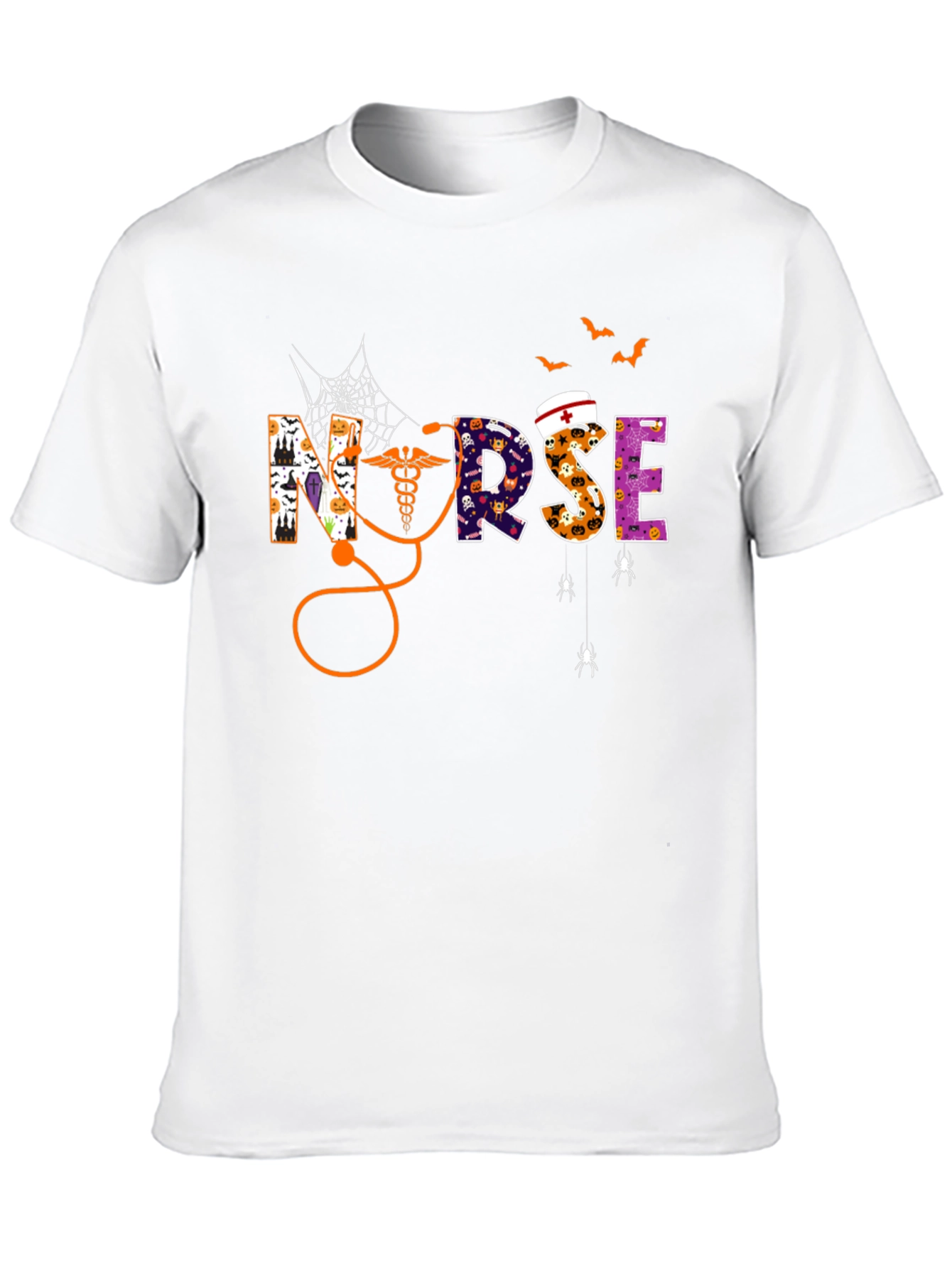 Black Nurse Halloween T-Shirt view 10
