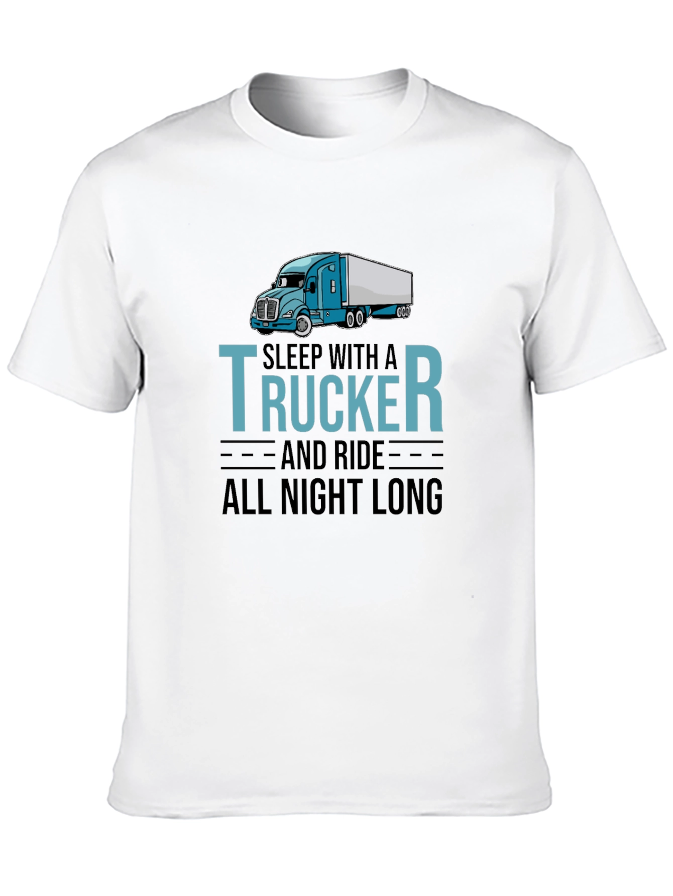 Black Sleep With A Trucker T-Shirt - Trucker Apparel view 10