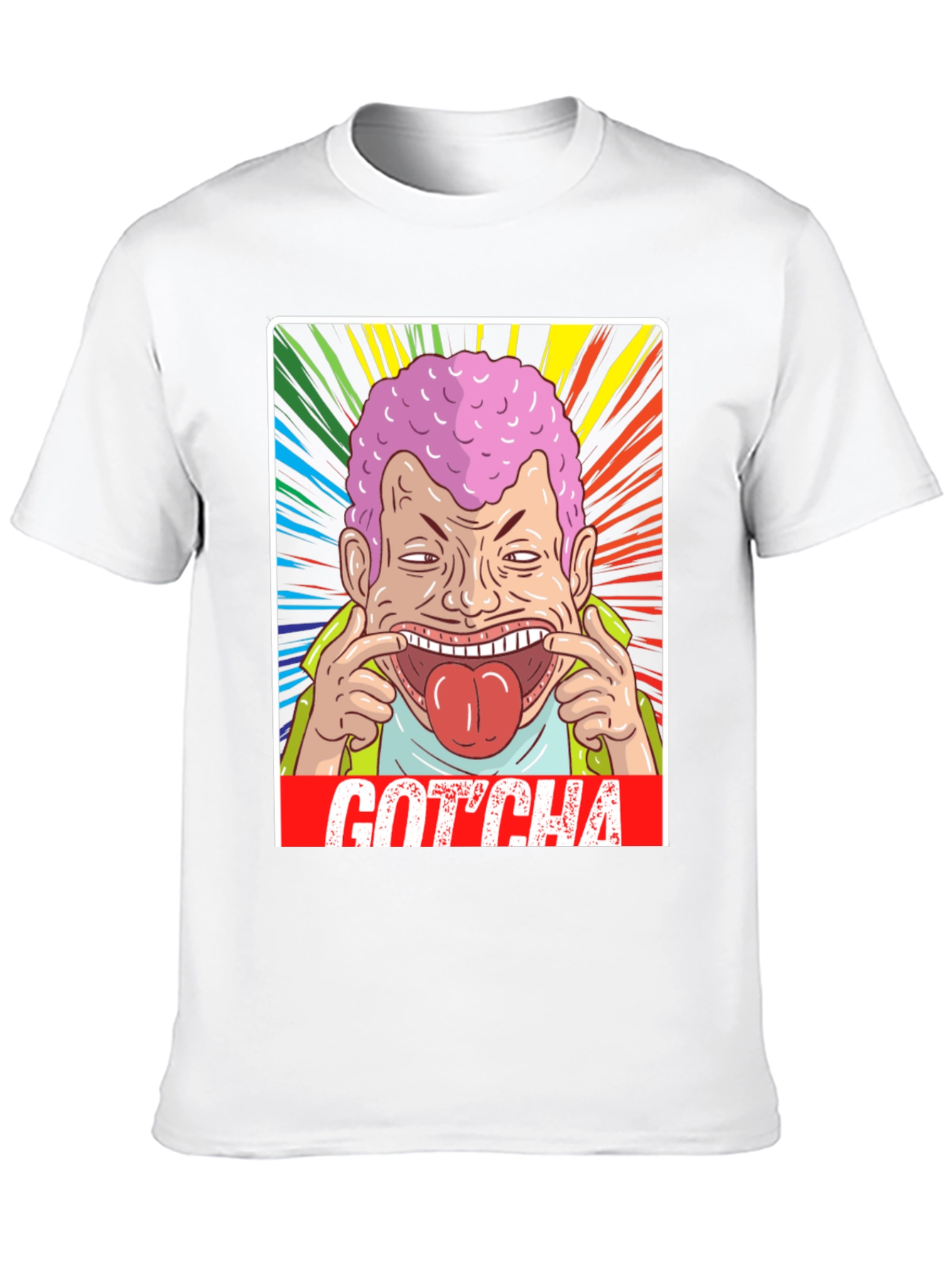 Black Gotcha! Graphic Print Black T-Shirt view 10