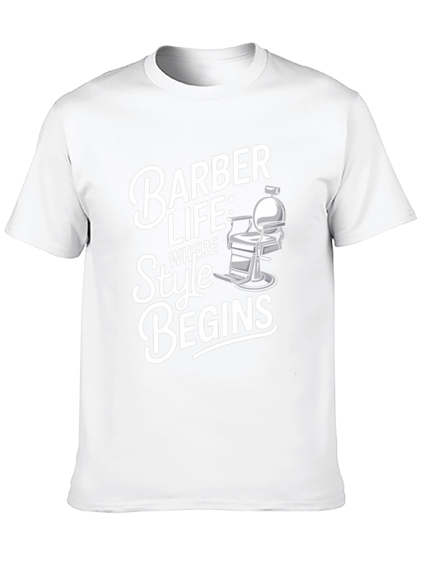 Black Barber Life T-Shirt - Style Begins view 10