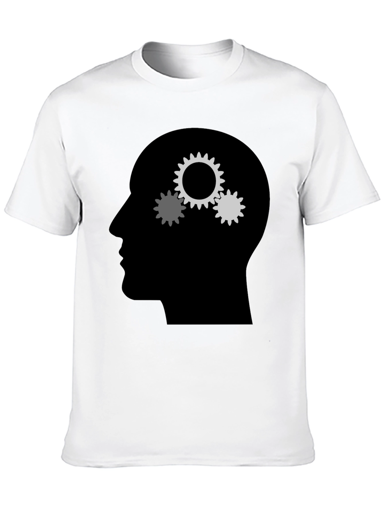 Black Gears Mind T-Shirt - Thinking Design view 10
