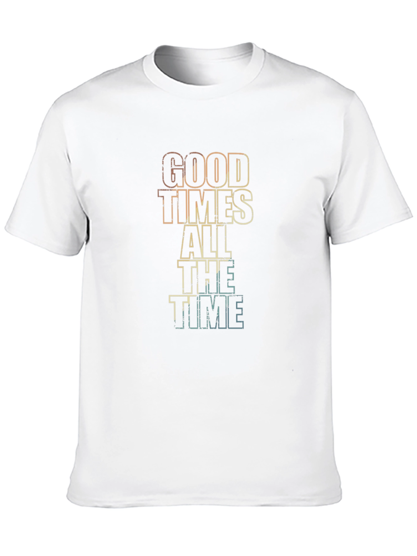Black Good Times All The Time Graphic Tee view 10