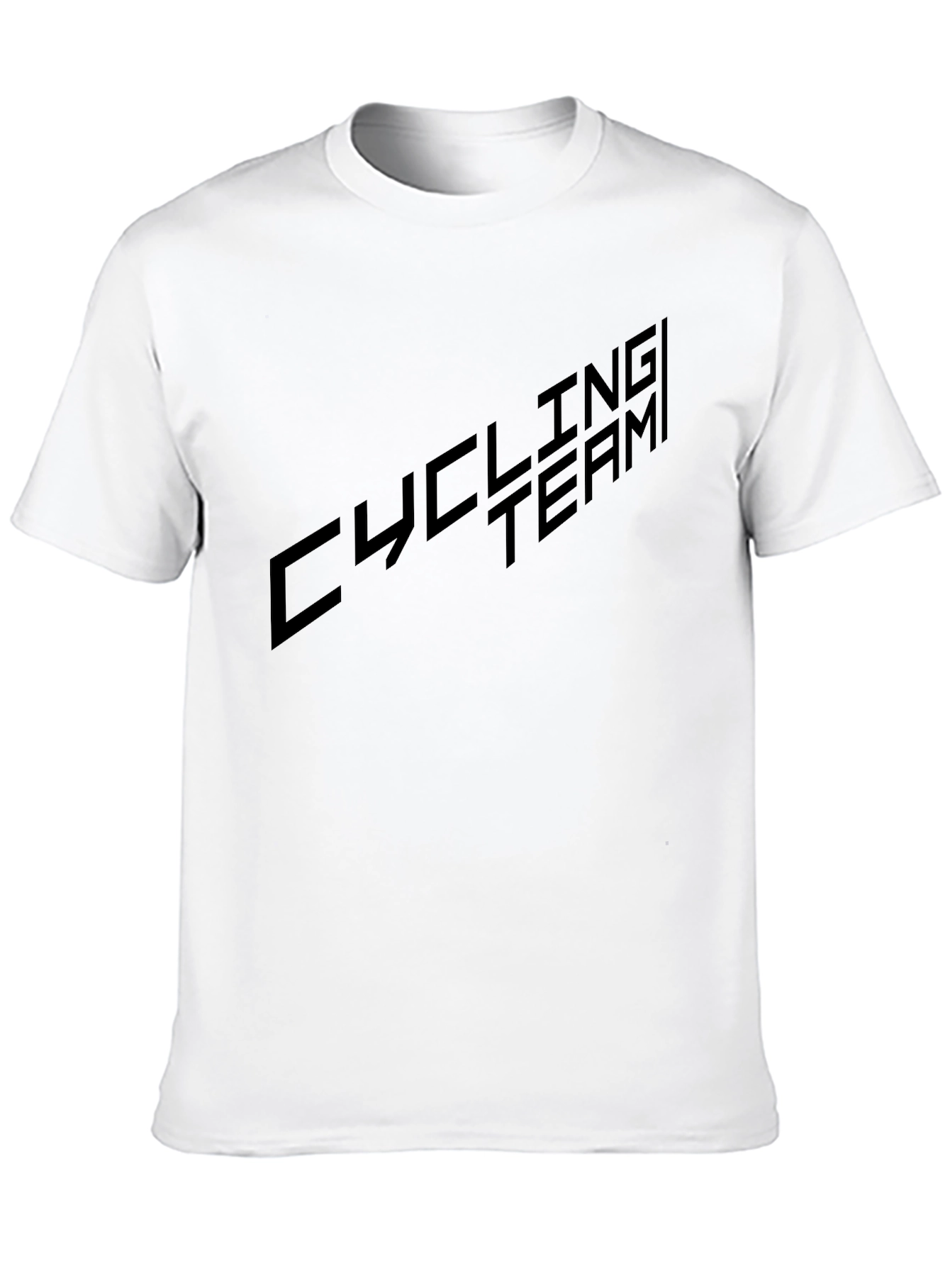 Black Cycling Team Graphic Tee - Black Cotton Blend view 10