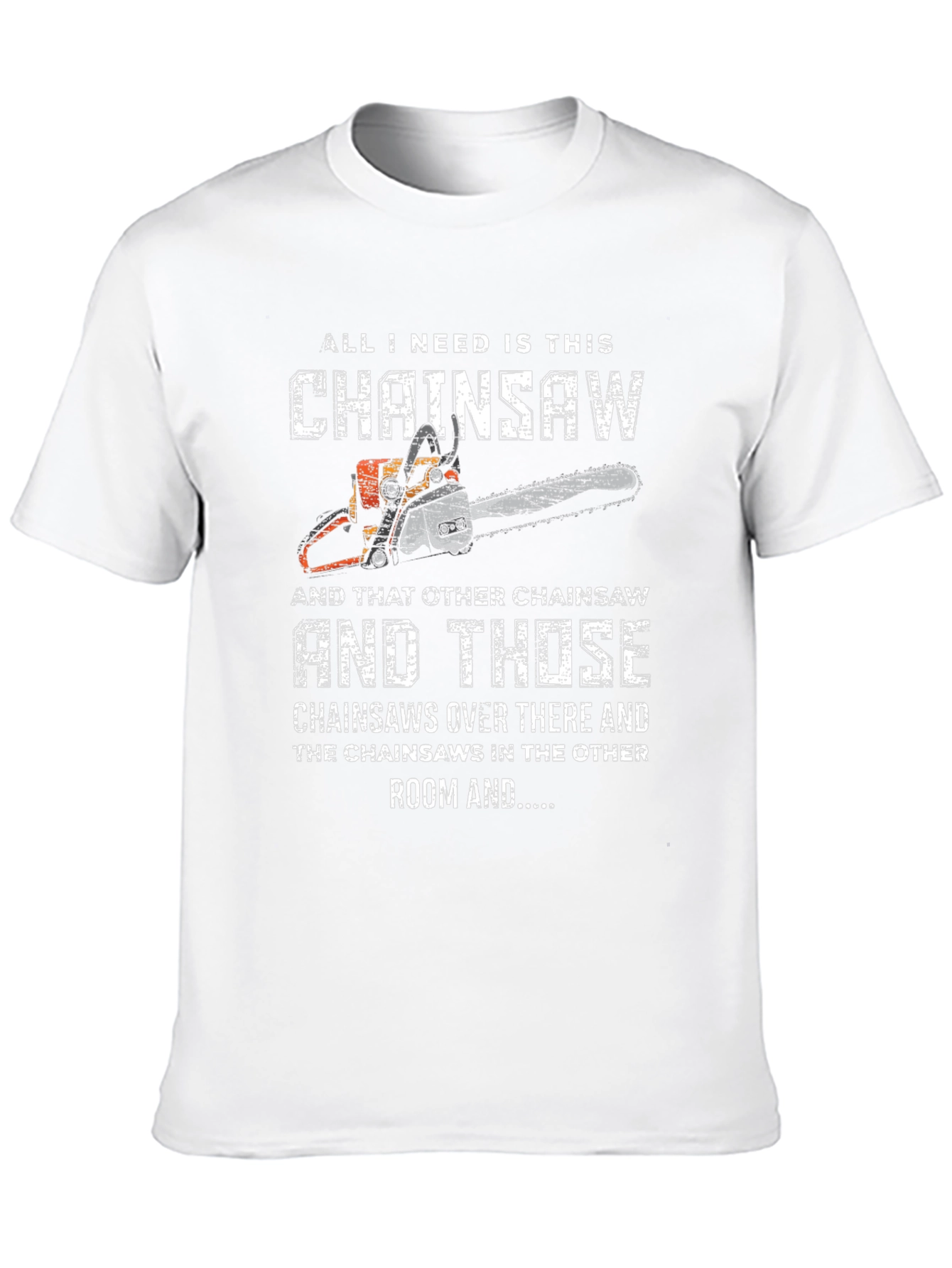 Black Funny Chainsaw Lover T-Shirt view 10