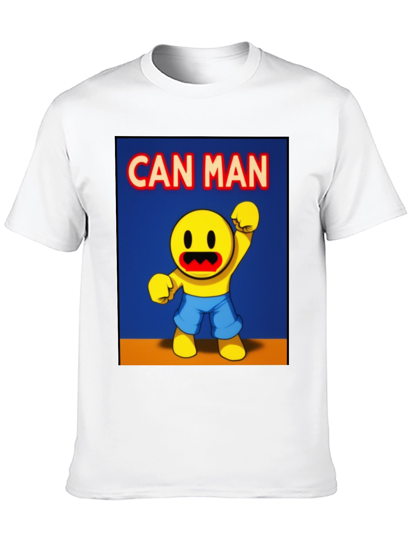 Black Can Man Graphic Tee - Black Cotton Blend view 10