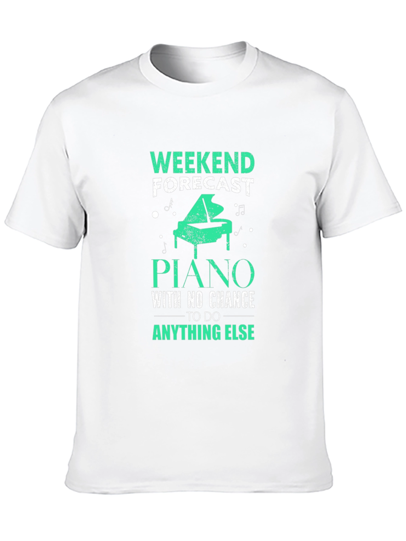 Black Weekend Forecast Piano T-Shirt - Music Lover Gift view 10