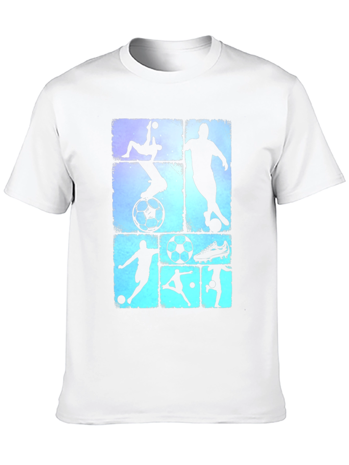 Black Soccer Silhouette Graphic Tee - Black T-Shirt view 10