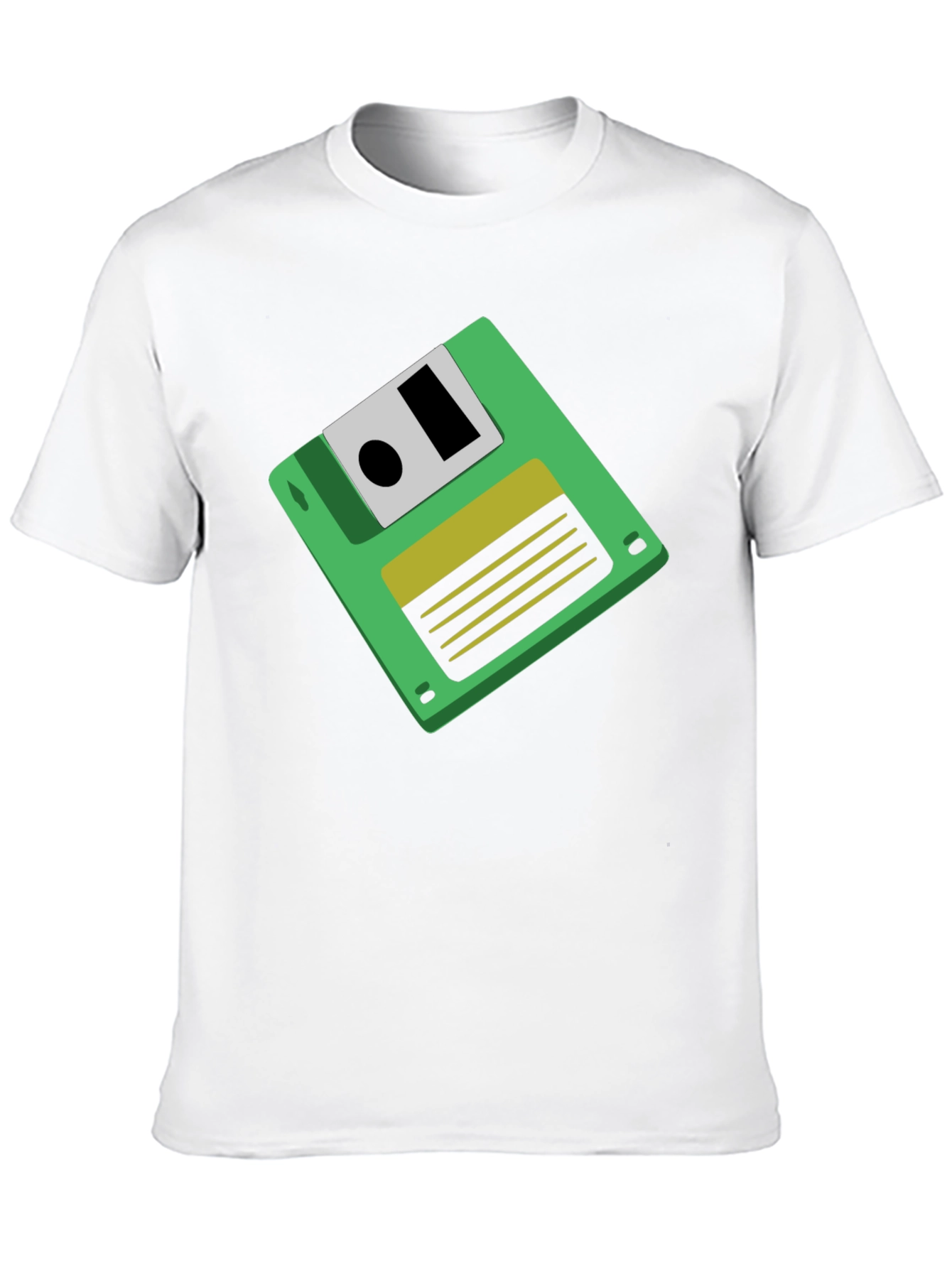 Retro Floppy Disk Graphic Tee - Black Unisex T-Shirt - 10