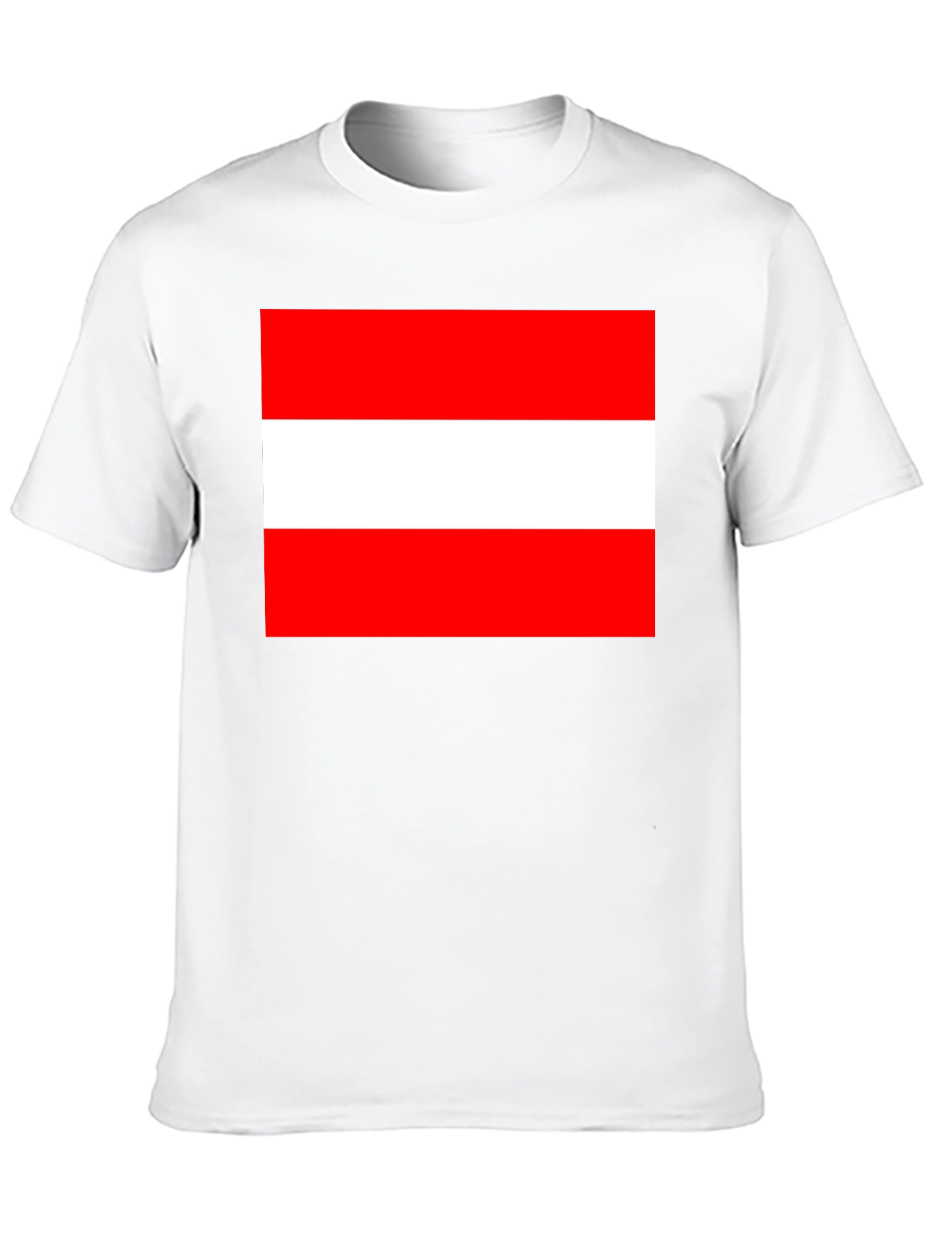 Austria Flag T-Shirt - Black Cotton Tee - 10