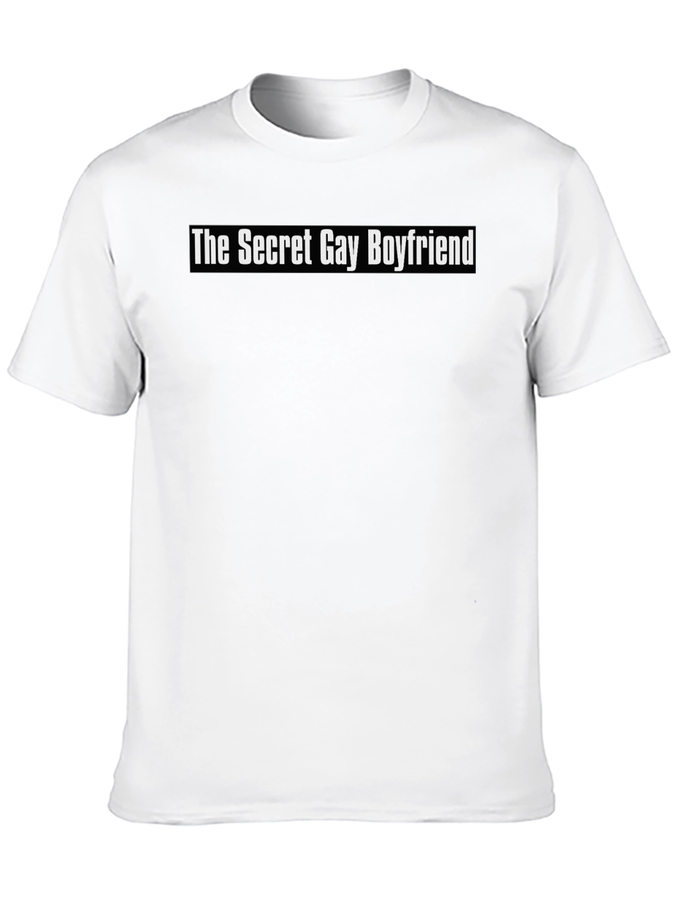 Black Secret Gay Boyfriend Graphic Tee view 10