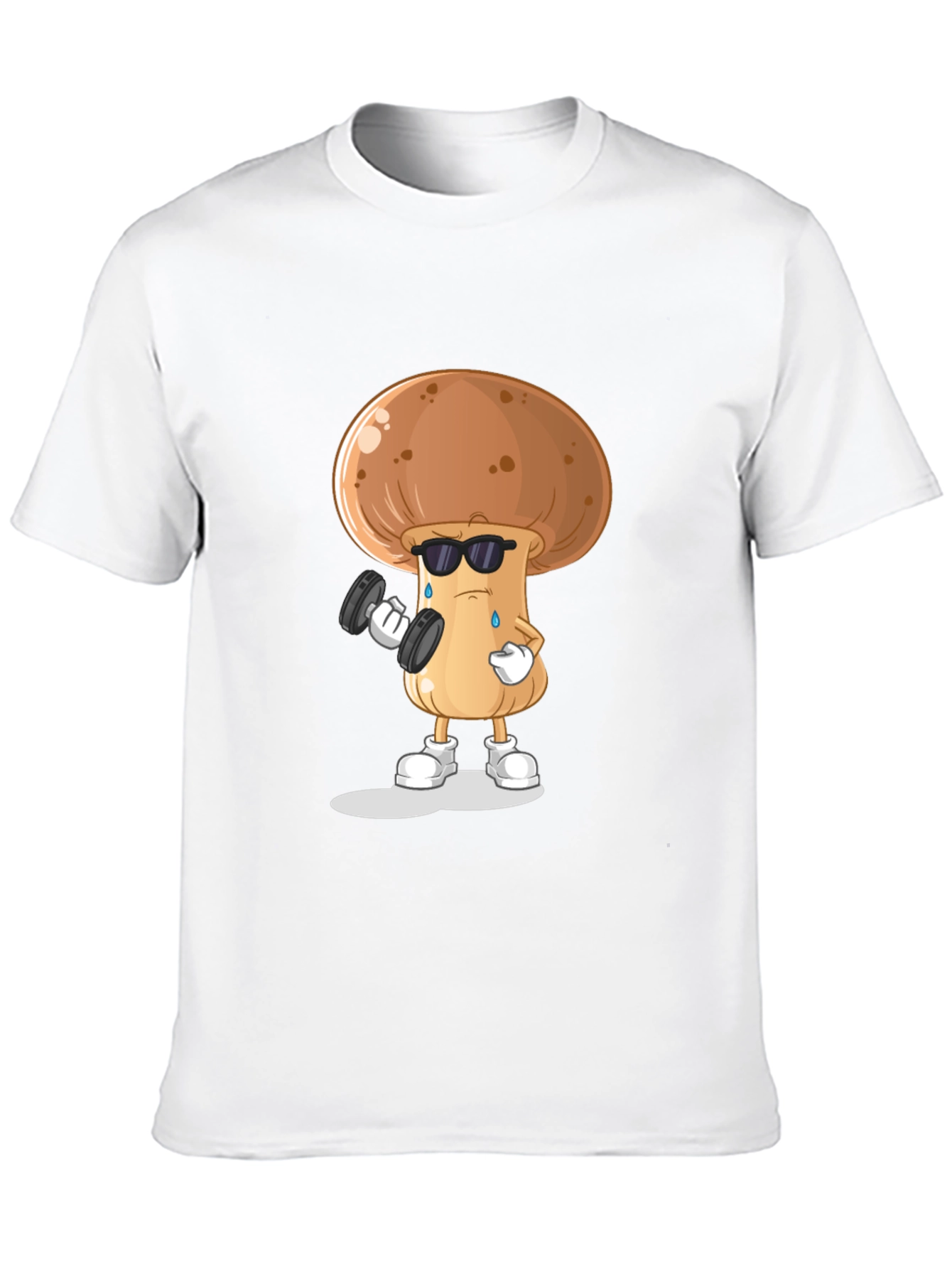 Black Mushroom Gym Black T-shirt view 10