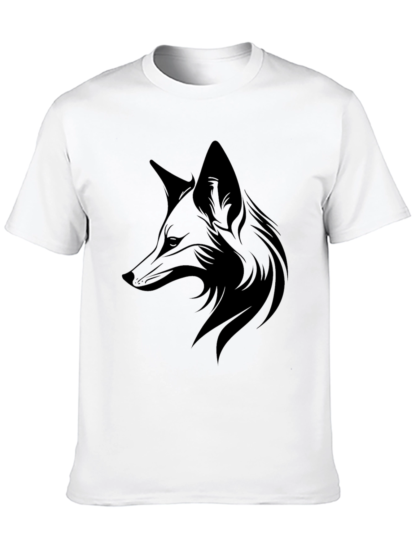 Black Men's Black Fox Graphic Tee - Stylish & Unique view 10