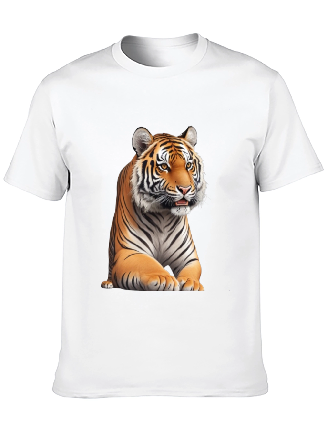 Black Tiger Graphic Tee - Black Cotton Blend view 10