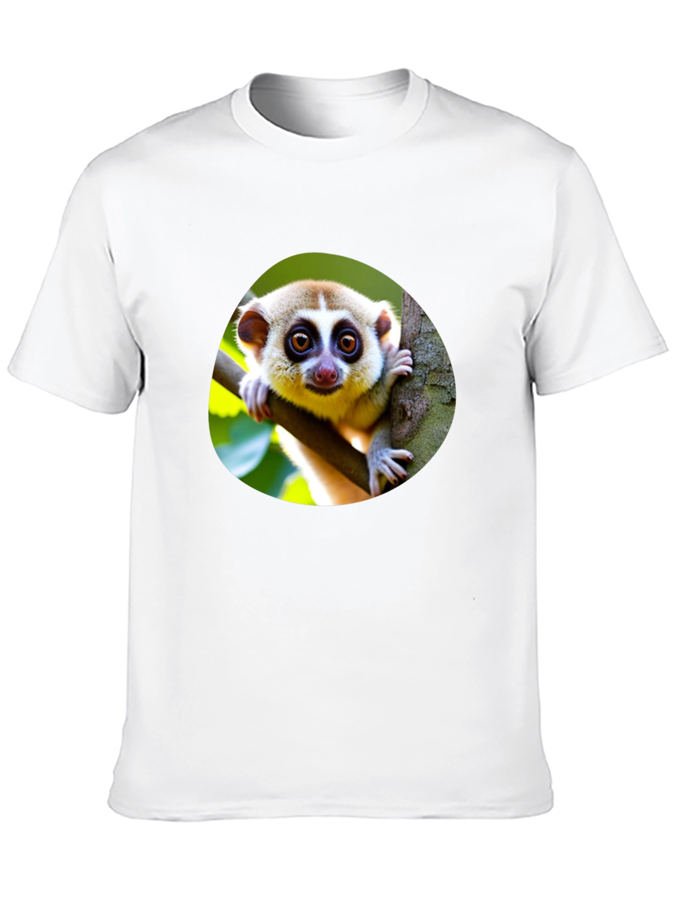 Black Cute Loris T-Shirt - Unique Animal Design view 10