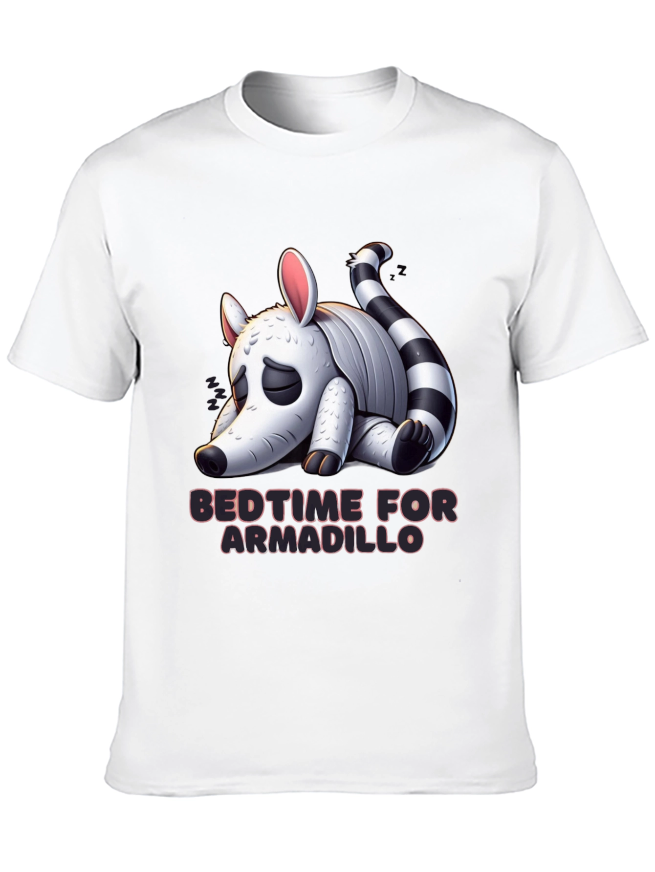 Black Bedtime for Armadillo Graphic Tee - Black view 10