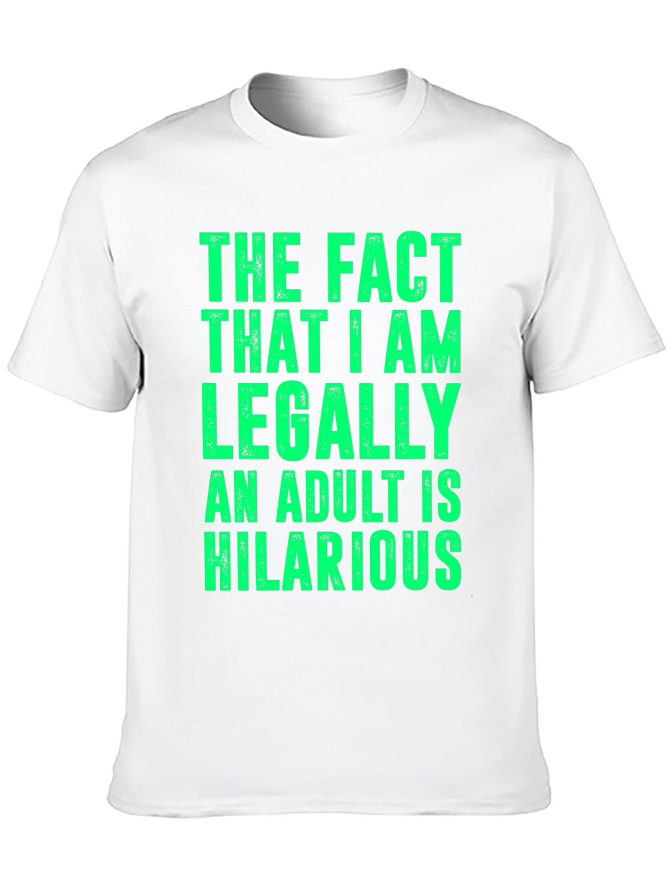 Black Hilarious Adult Humor T-Shirt - Legally Adult view 10