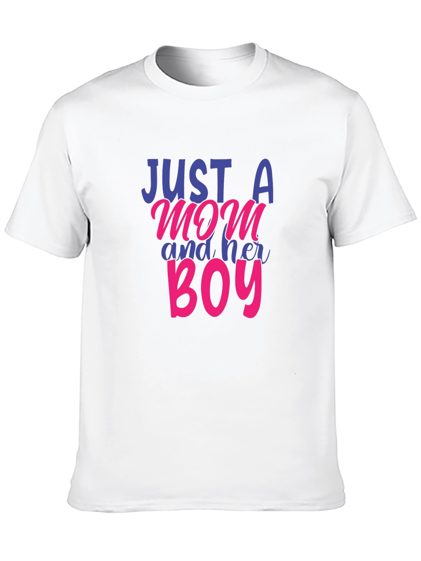 Black Just a Mom and Her Boy T-Shirt view 10