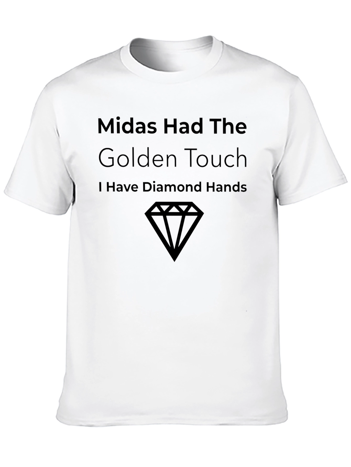 Black Midas Golden Touch Diamond Hands Graphic Tee view 10