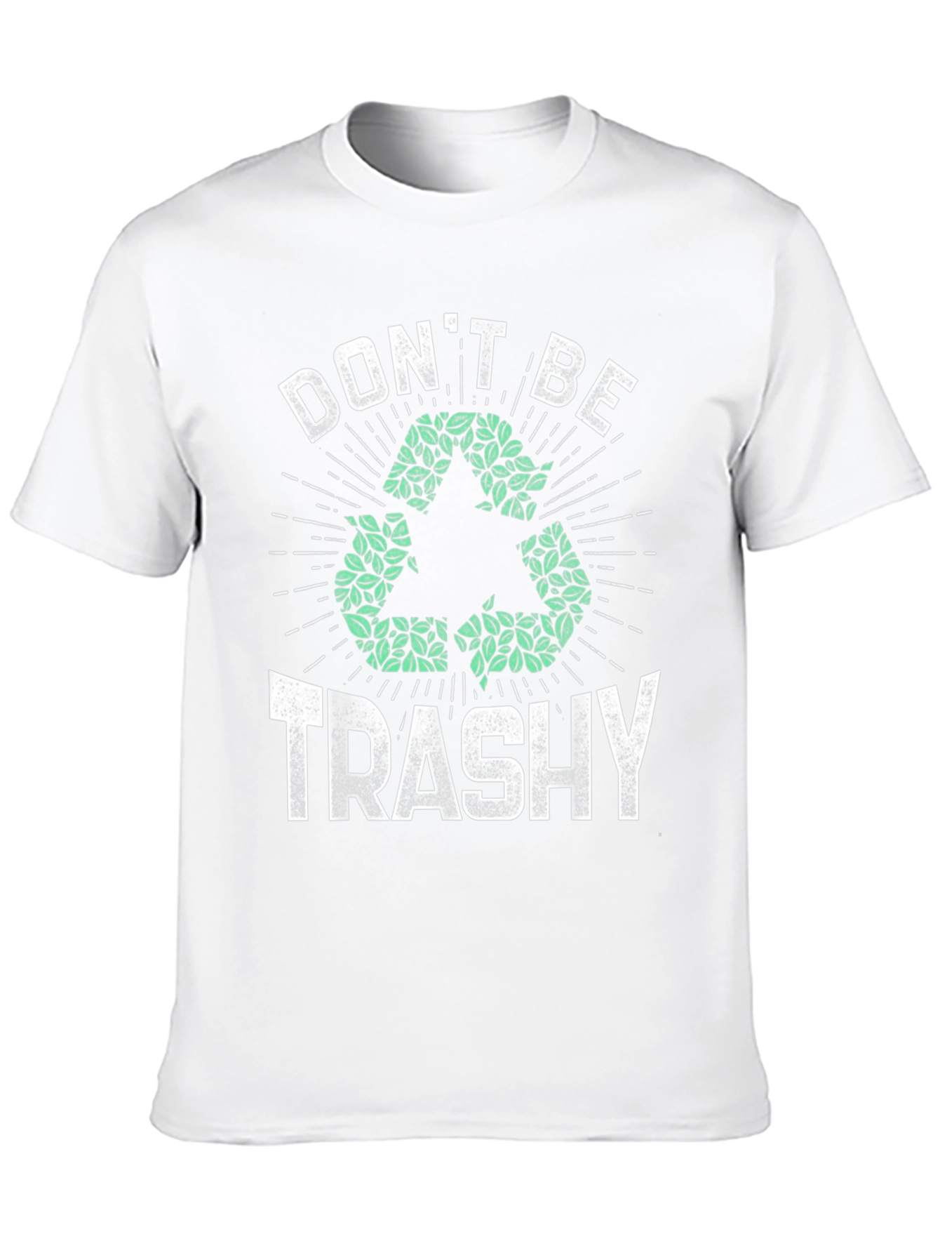Black Eco-Friendly 'Don't Be Trashy' Graphic Tee view 10