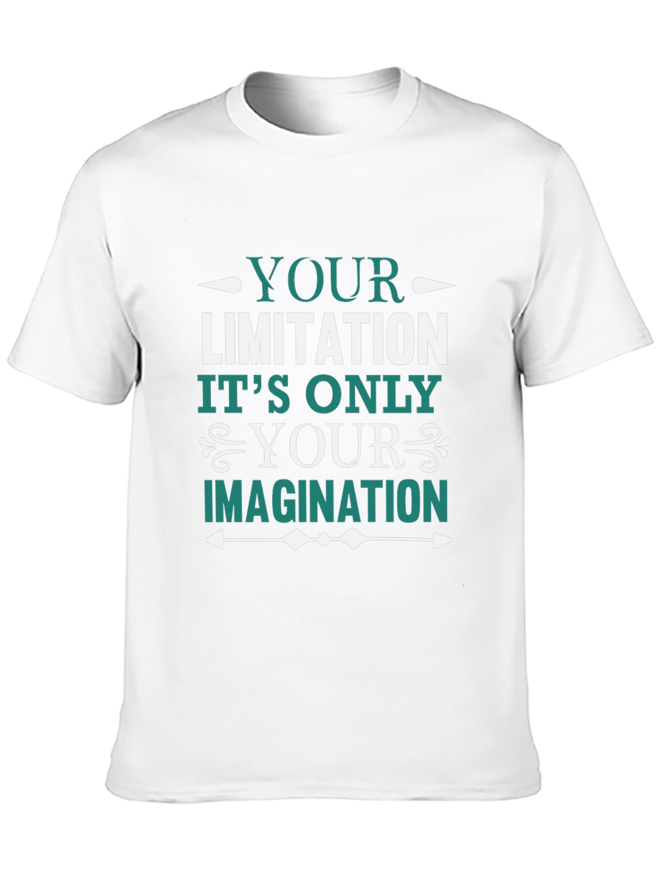 Black Motivational Graphic Tee - Imagination Quote view 10
