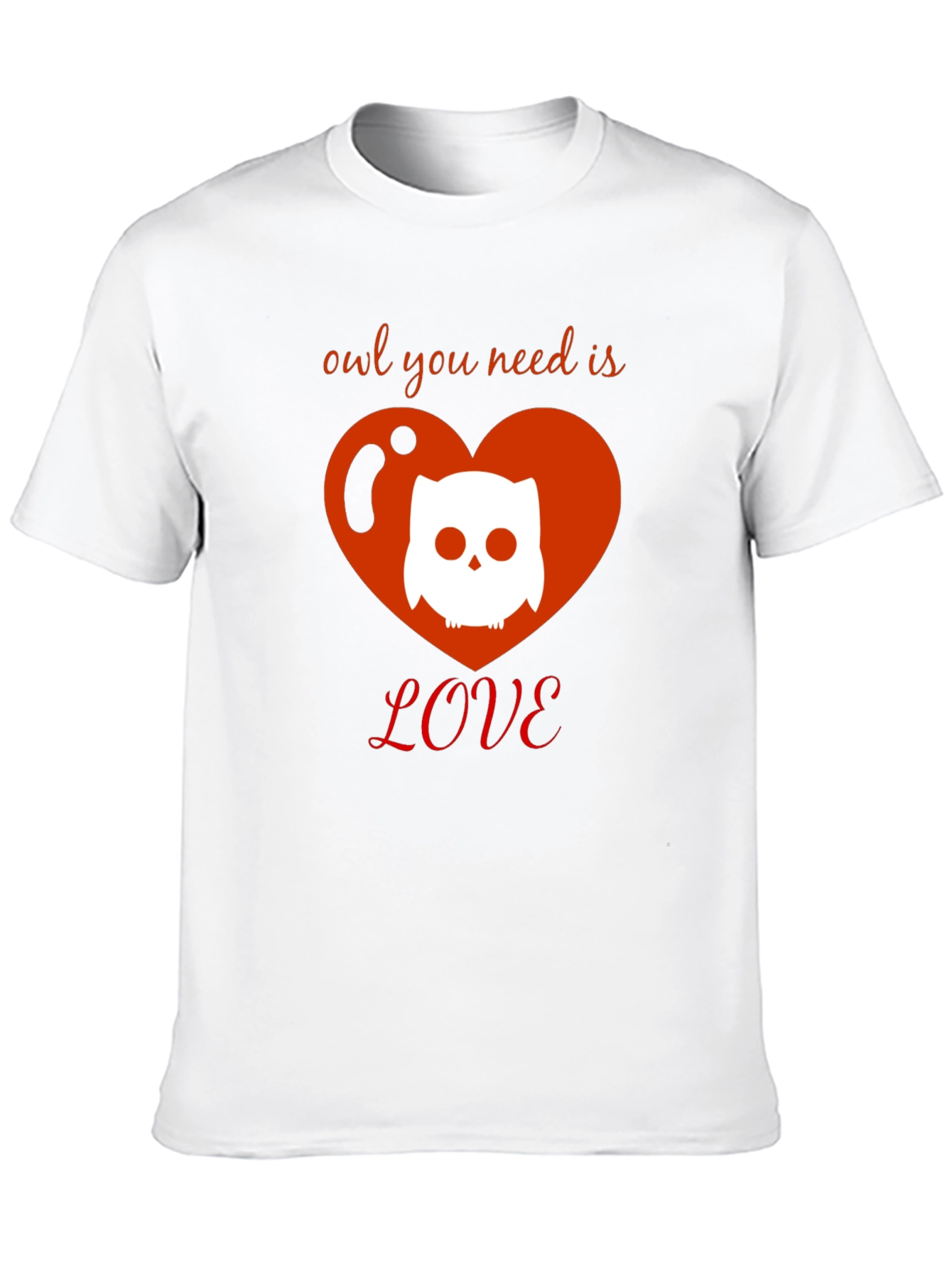 Black Owl You Need Is Love T-Shirt - Cute Graphic Tee view 10