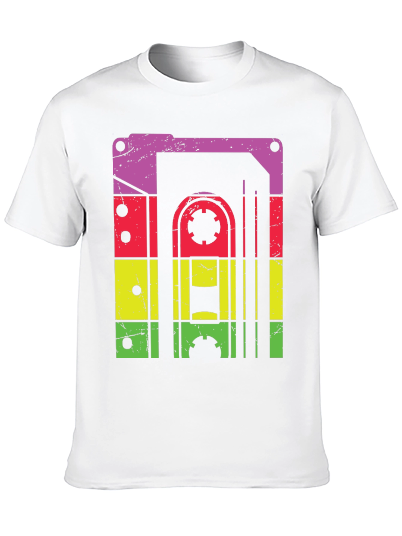 Black Retro Cassette Tape T-Shirt - Vintage Music Lover Tee view 10