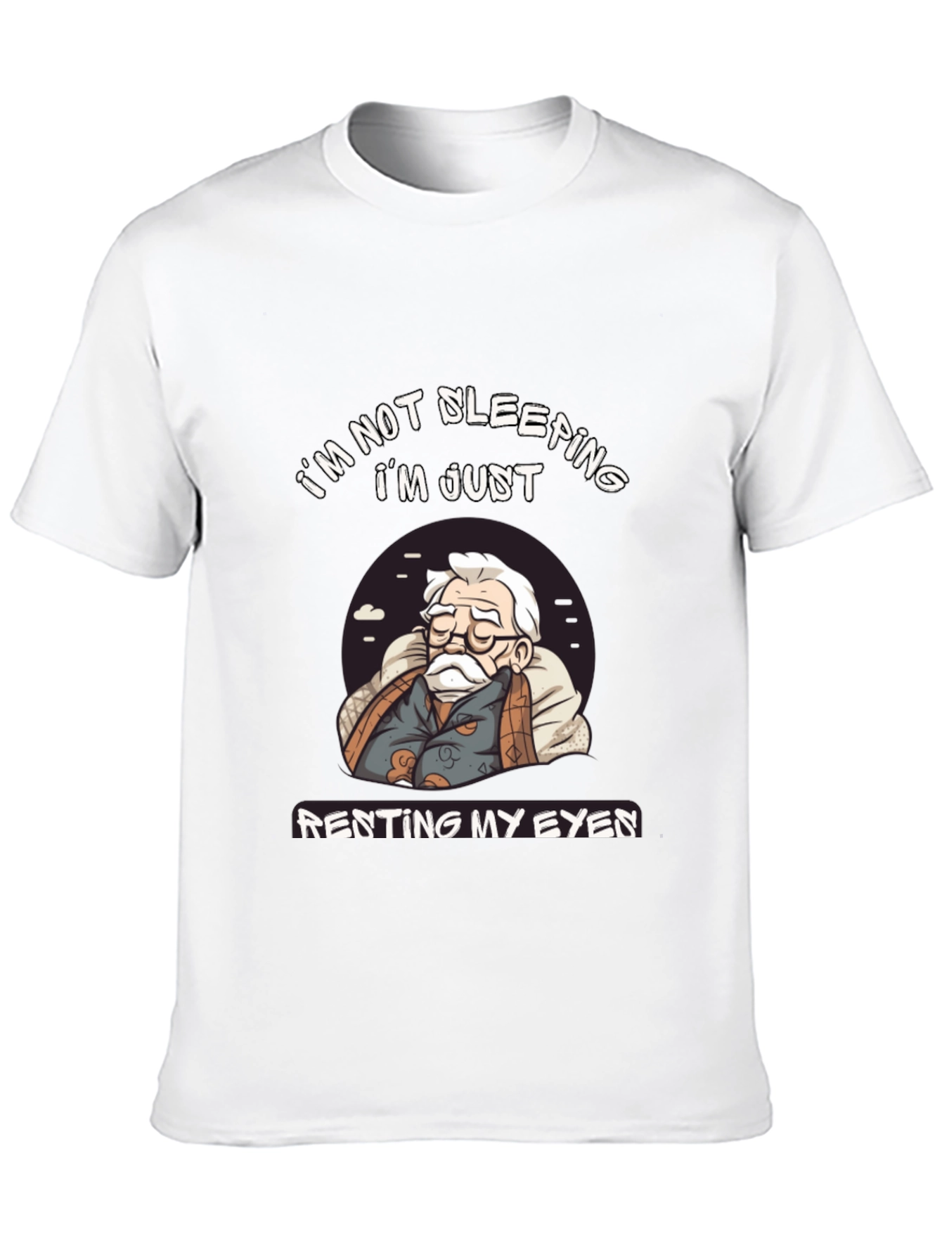 Black Renting My Eyes Funny Graphic Tee view 10