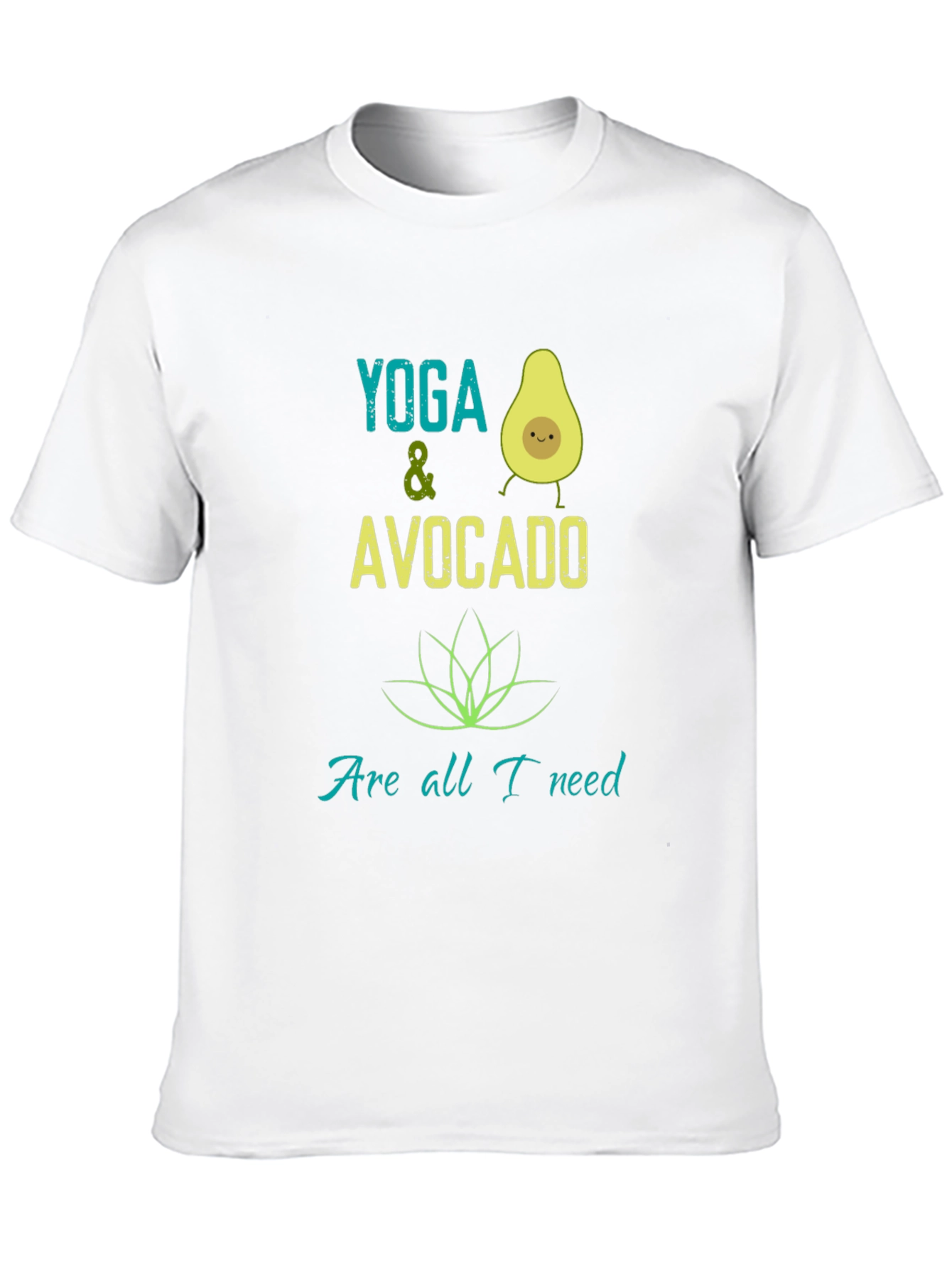 Black Yoga & Avocado T-Shirt - Trendy Graphic Tee view 10